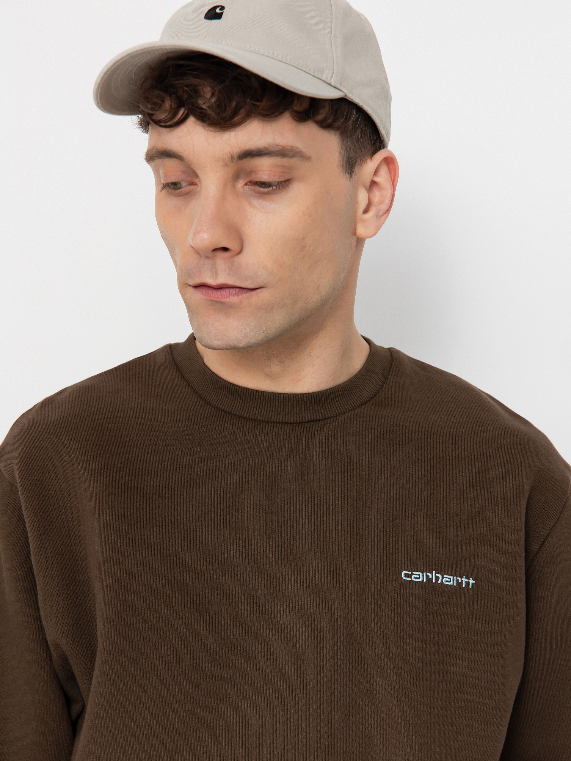 Bluza Carhartt WIP Script Embroidery (liberica/air sky)