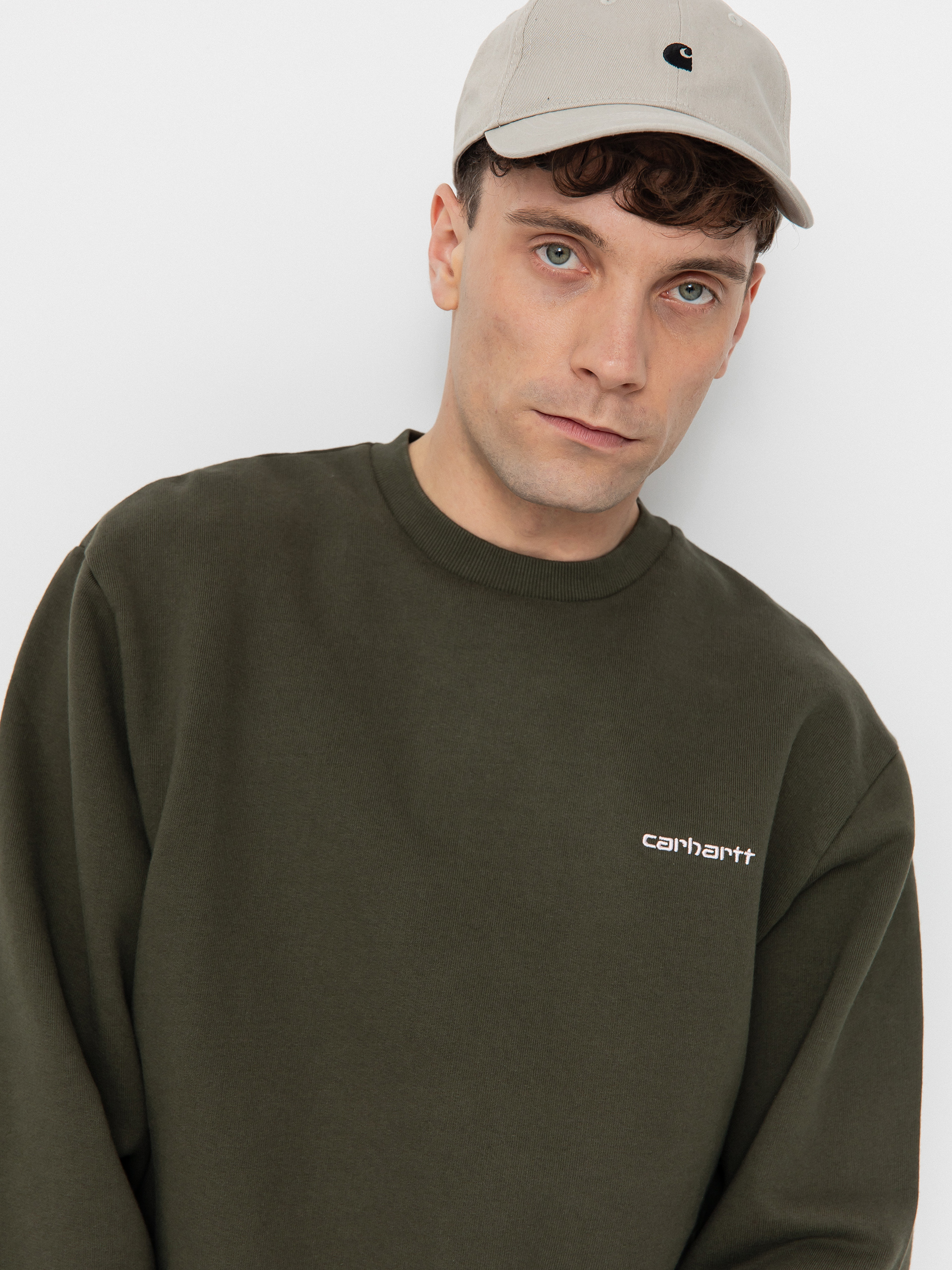 Bluza Carhartt WIP Script Embroidery (turtle/air pink)