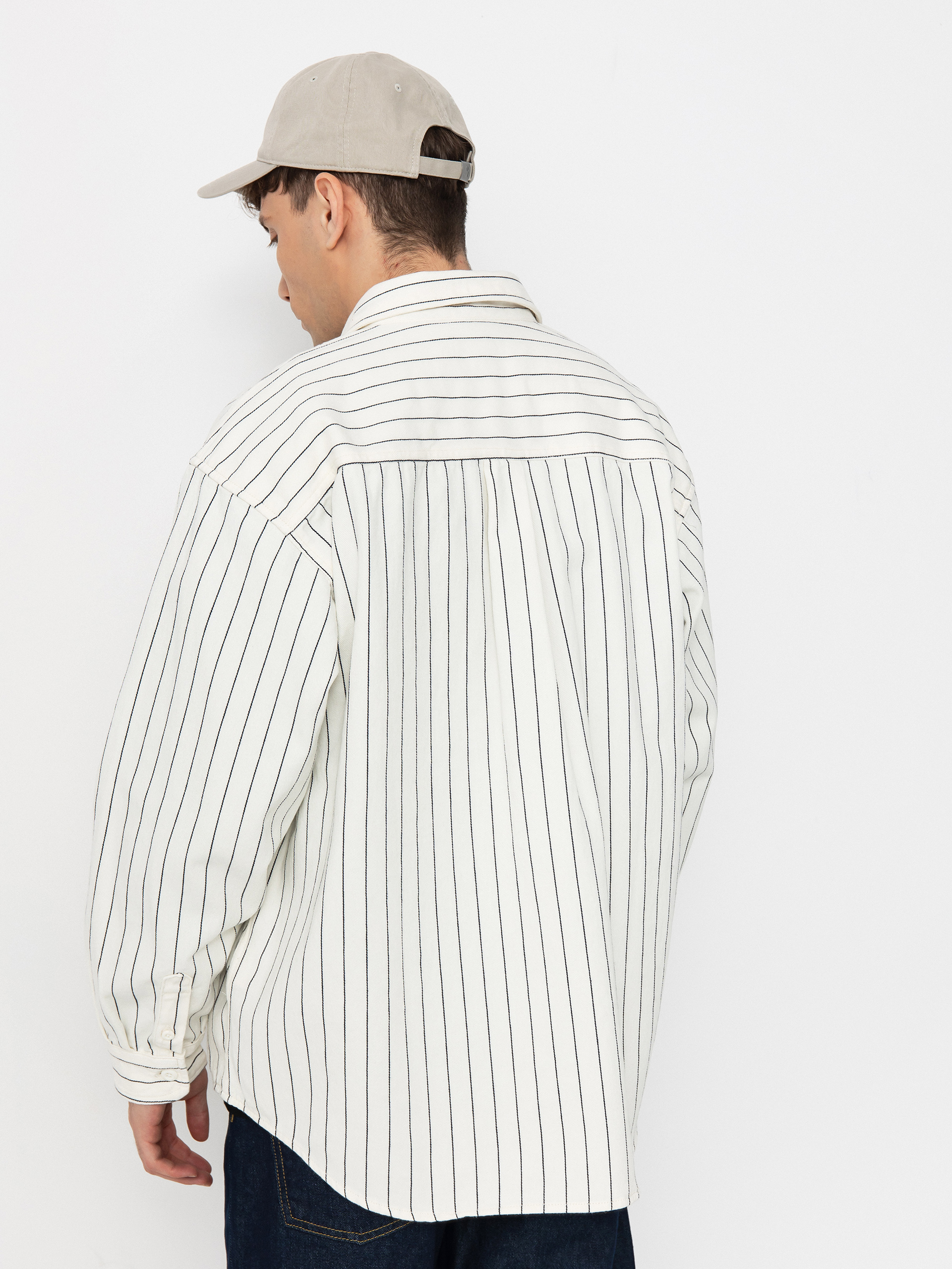 Koszula Carhartt WIP Hendry (seaton stripe/wax/dark navy)