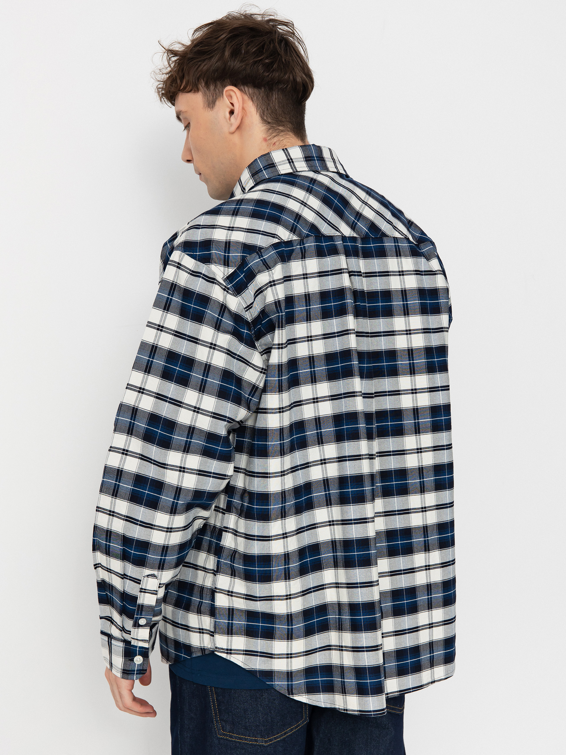 Koszula Carhartt WIP Tarbell (tarbell check/dark navy/white)