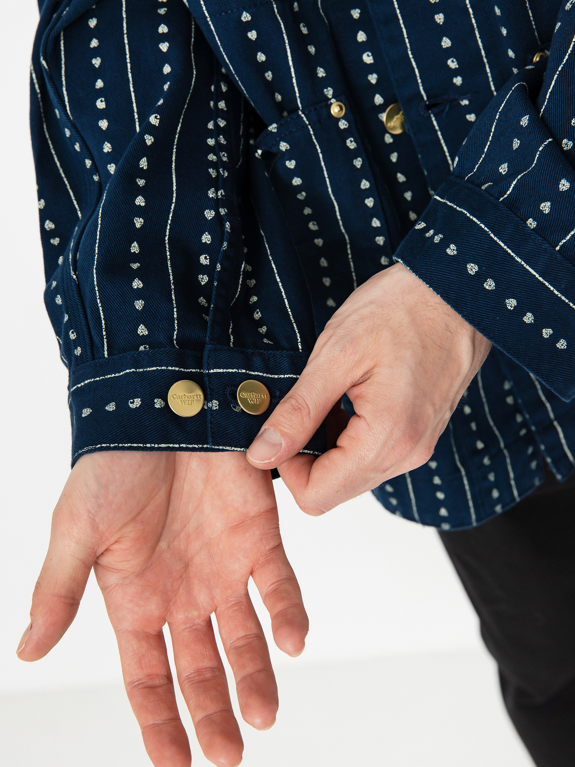 Kurtka Carhartt WIP Drewe Chore Coat (heart c pinstripe/ink/natural)