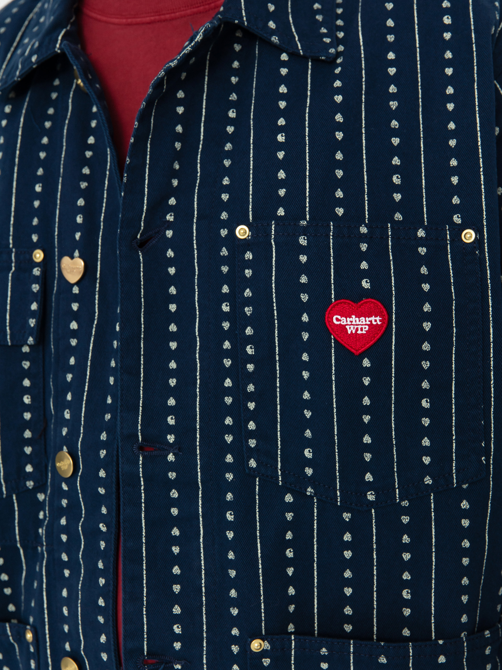 Kurtka Carhartt WIP Drewe Chore Coat (heart c pinstripe/ink/natural)
