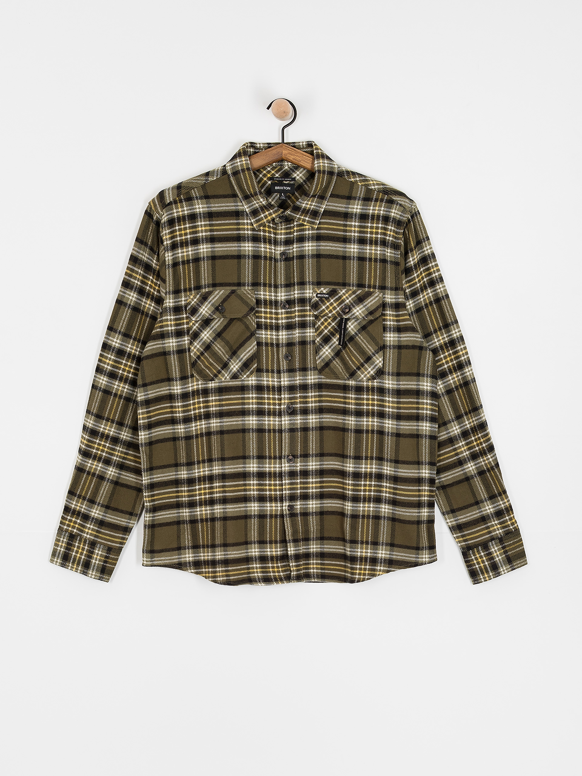 Koszula Brixton Bowery Flannel (ivy green/olive surplus/black)