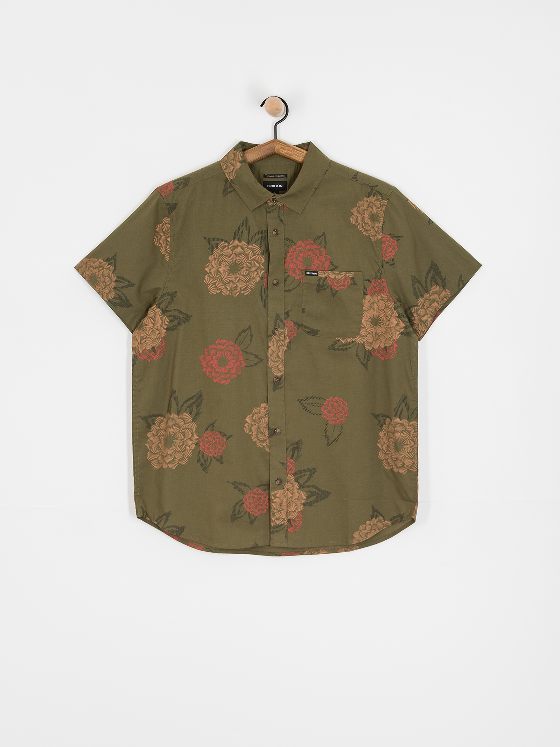 Koszula Brixton Charter Print (ivy green/painterly floral)