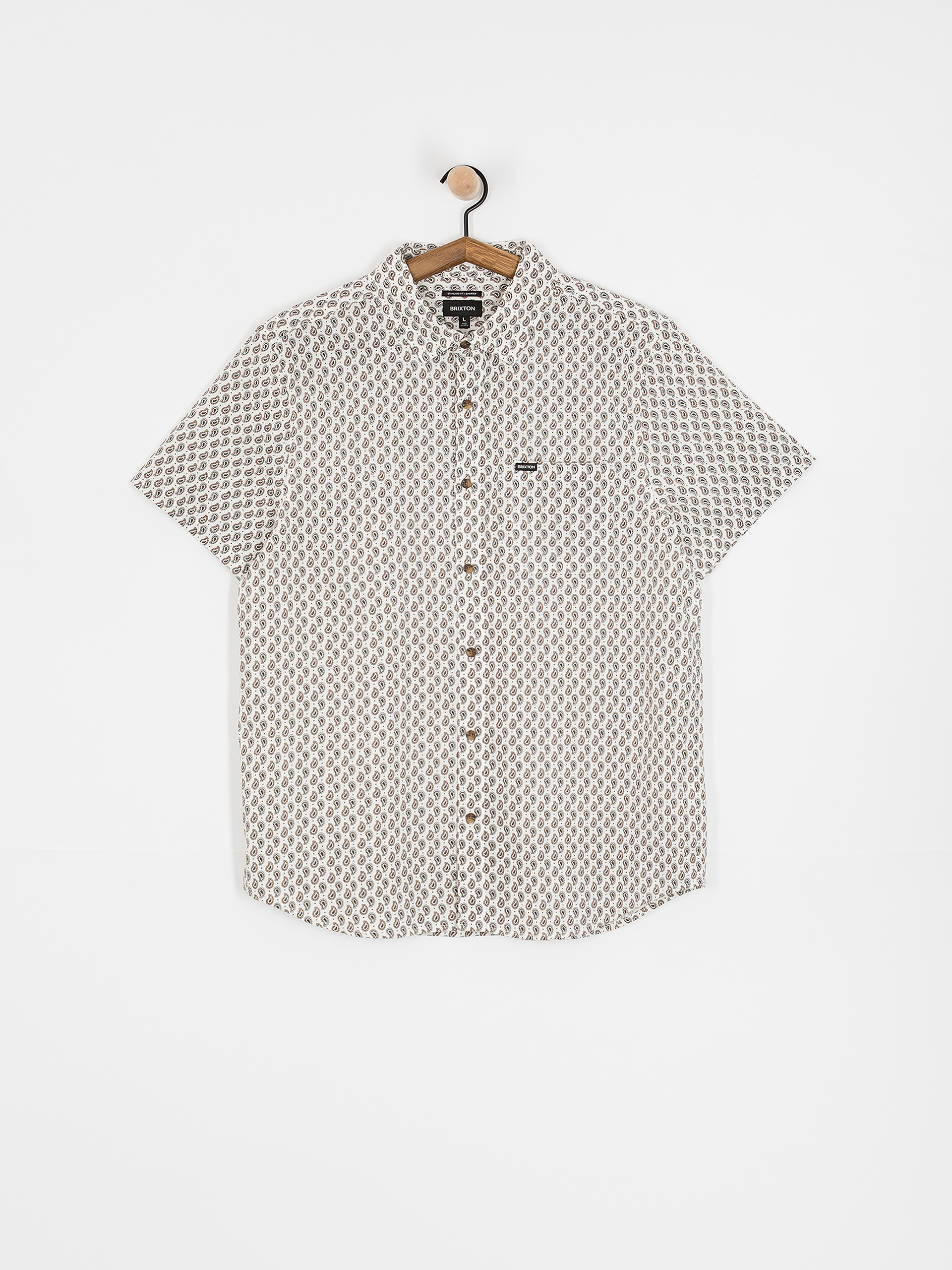 Koszula Brixton Charter Print (off white/paisley)