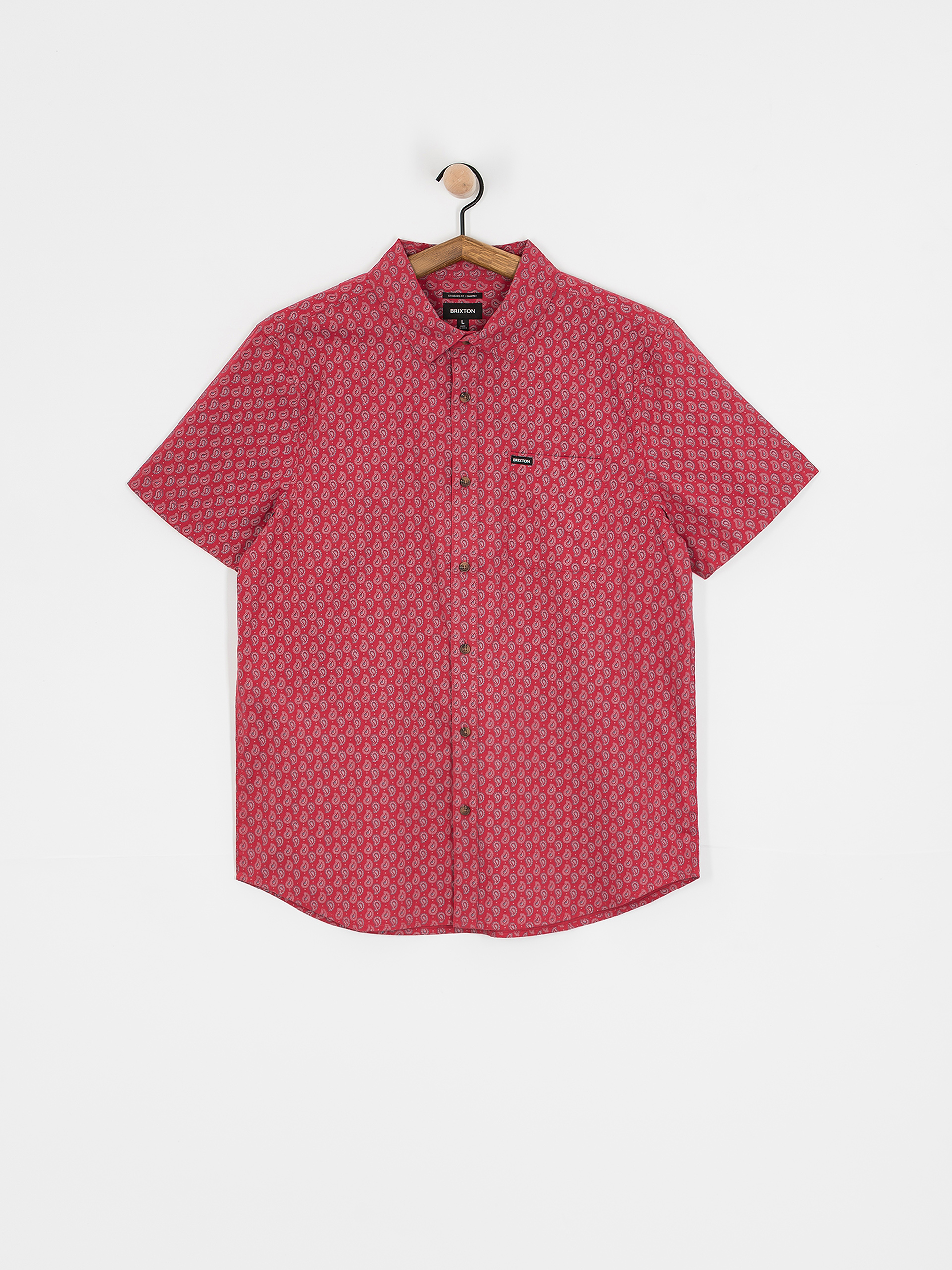 Koszula Brixton Charter Print (rust red/paisley)