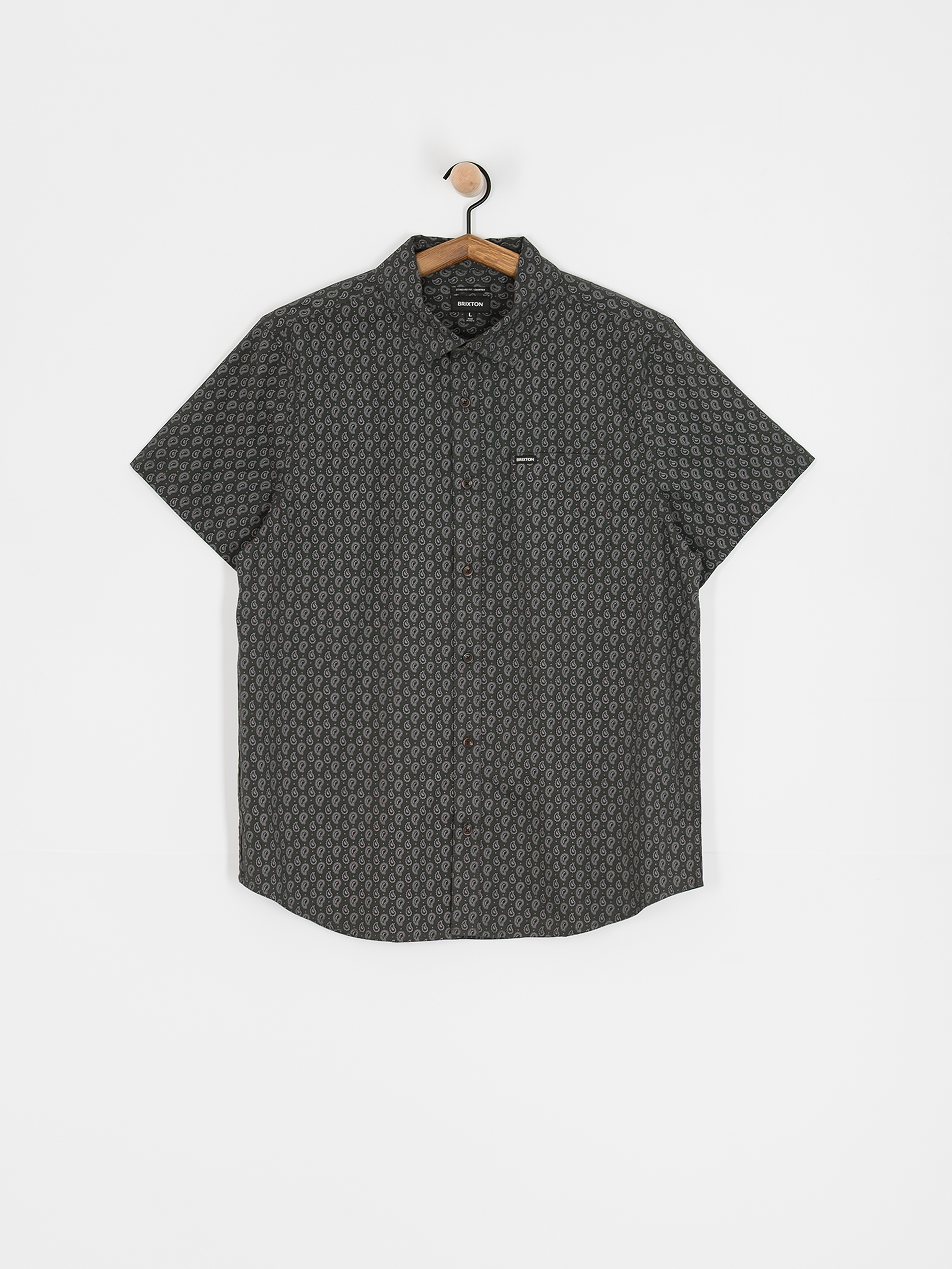 Koszula Brixton Charter Print (washed black/paisley)