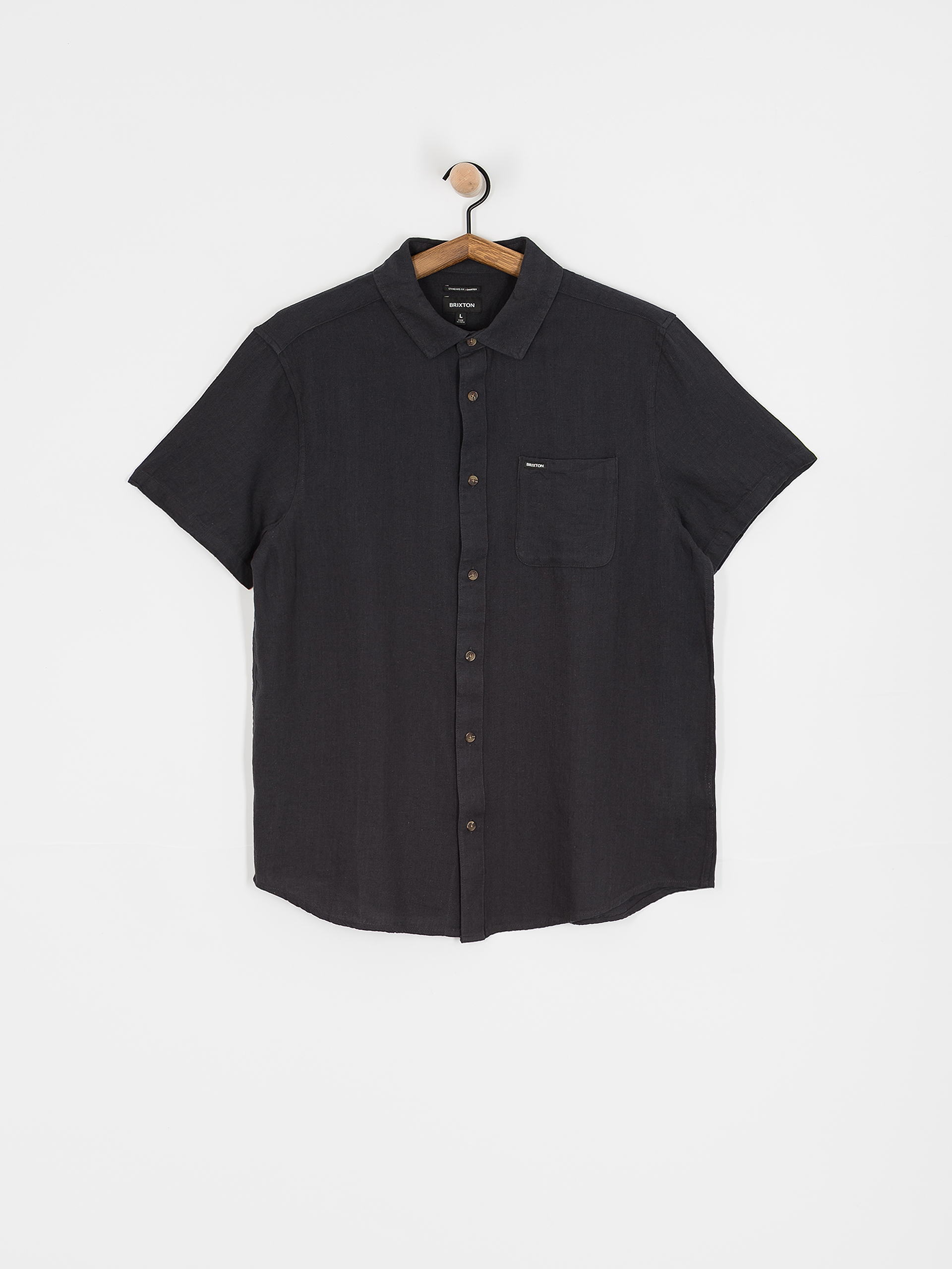 Koszula Brixton Charter Org Cttn (washed black)