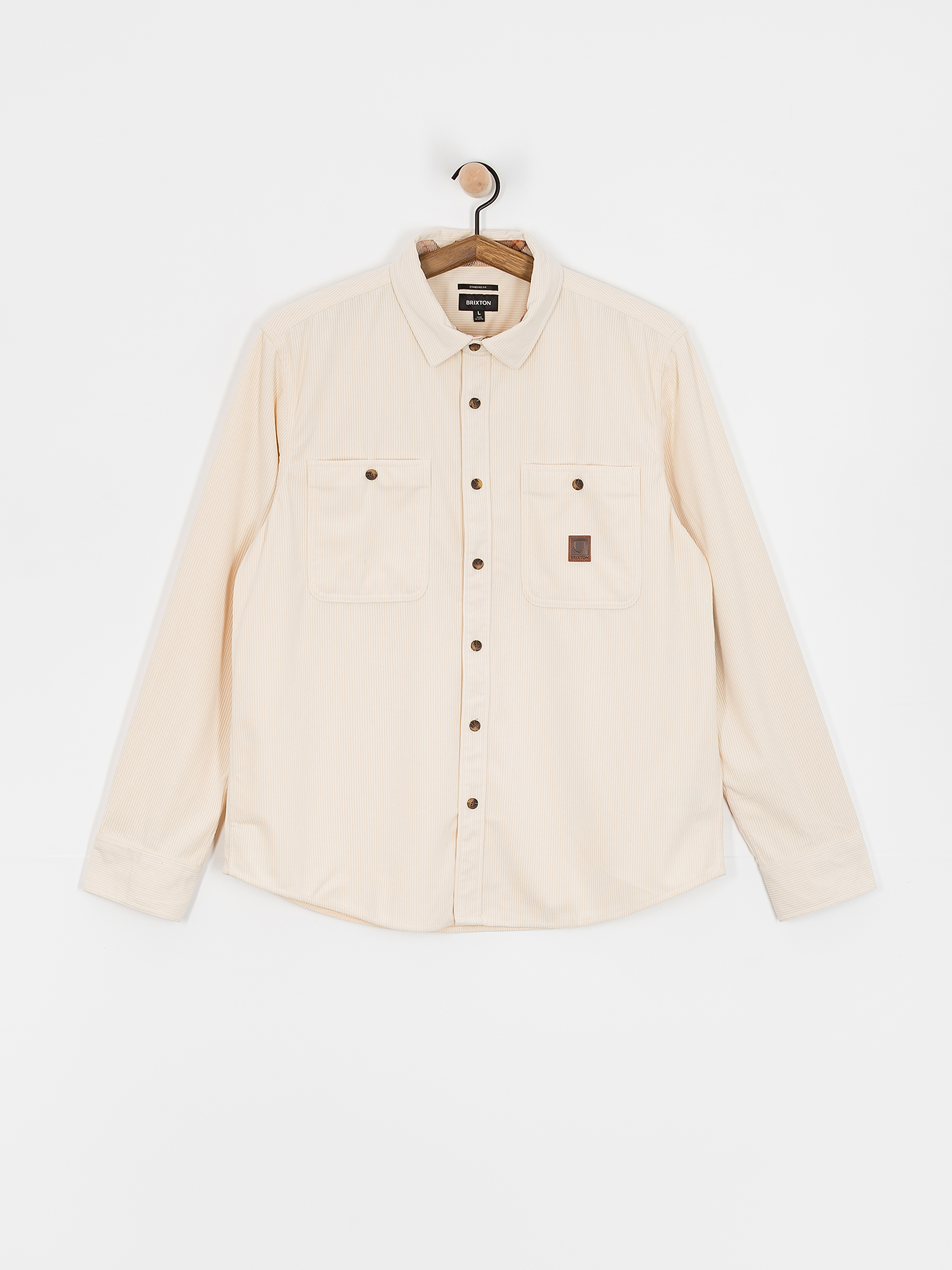 Koszula Brixton The Field Corduroy Overshirt (whitecap)