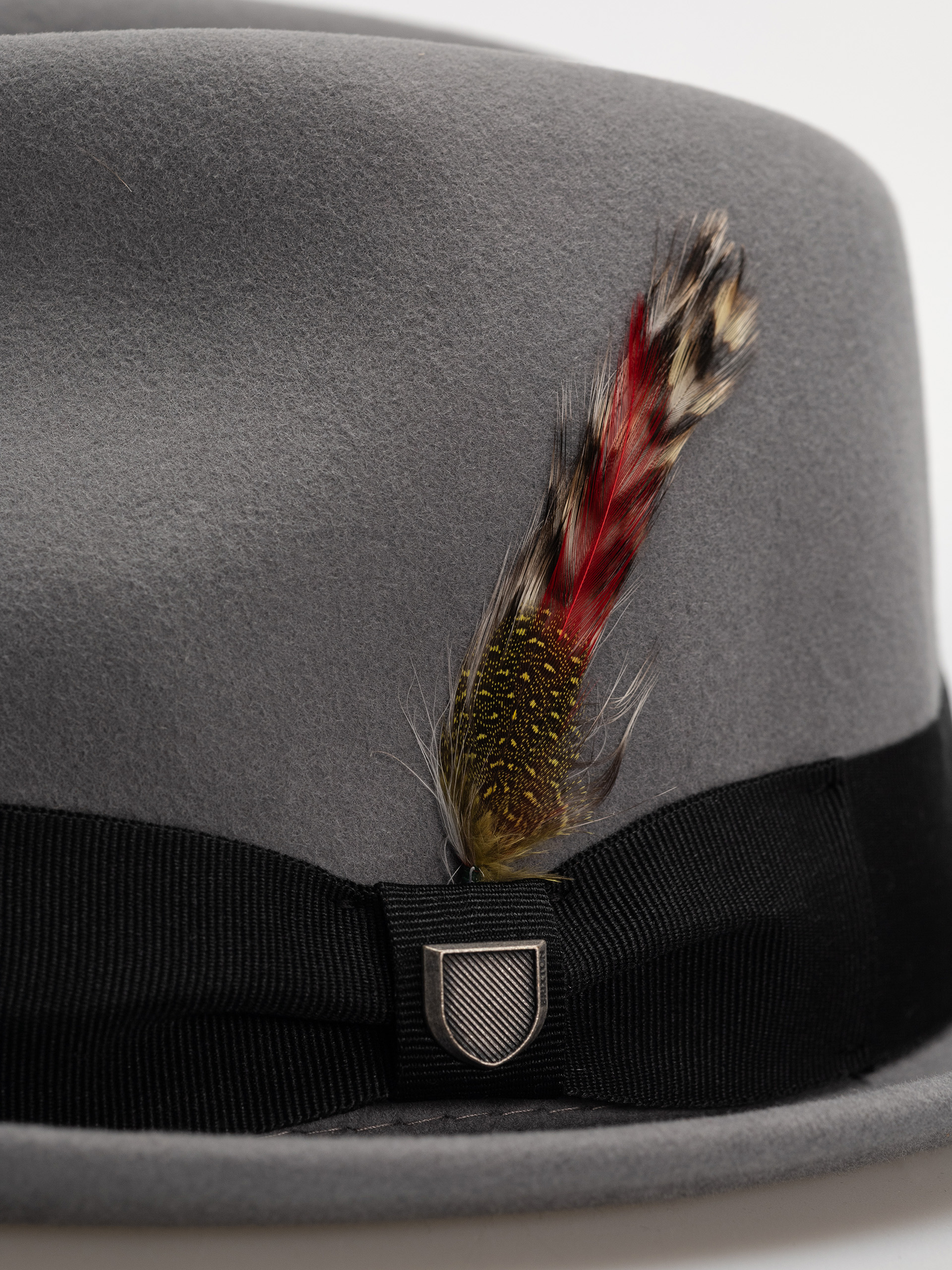 Kapelusz Brixton Gain Fedora (grey/black)