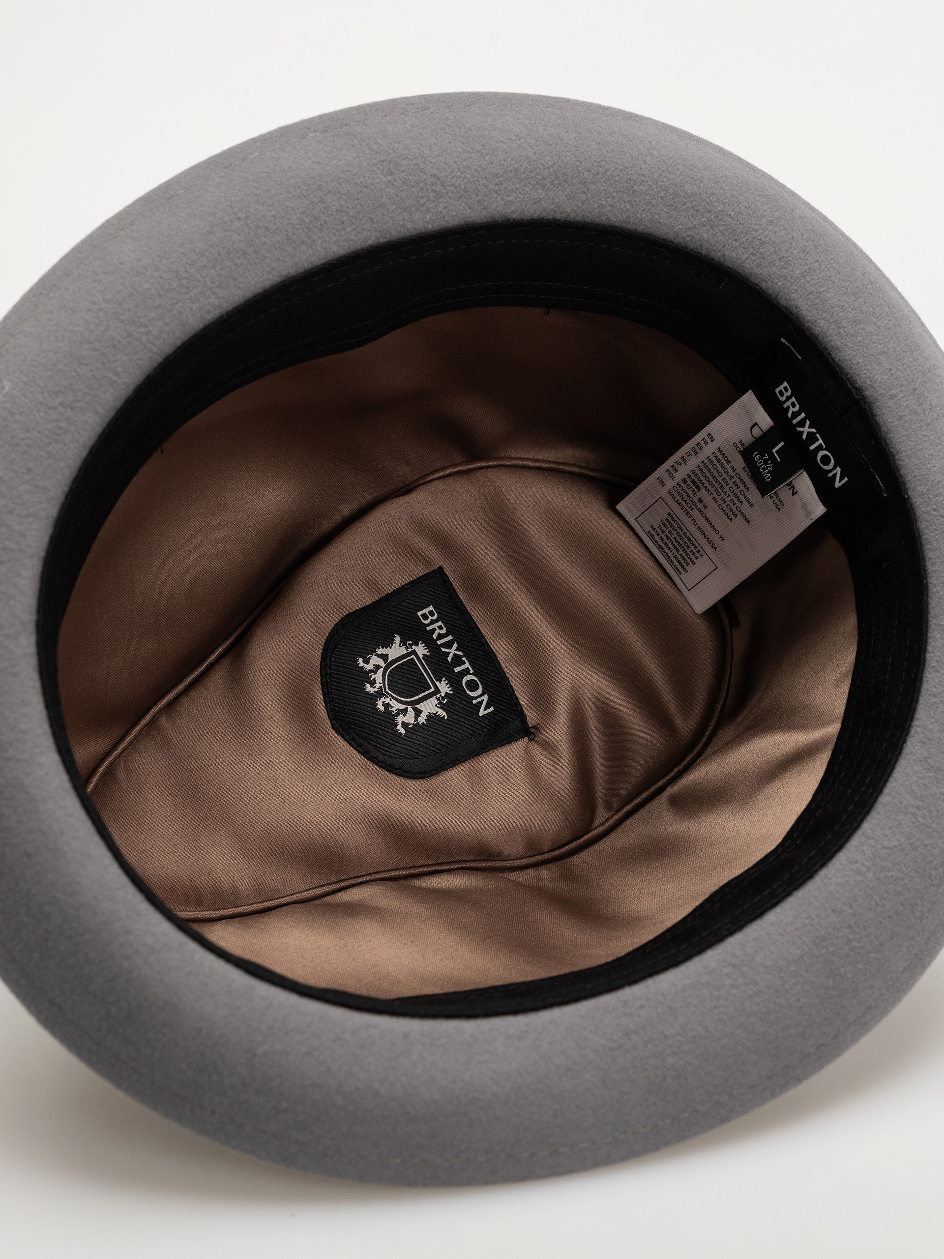 Kapelusz Brixton Gain Fedora (grey/black)