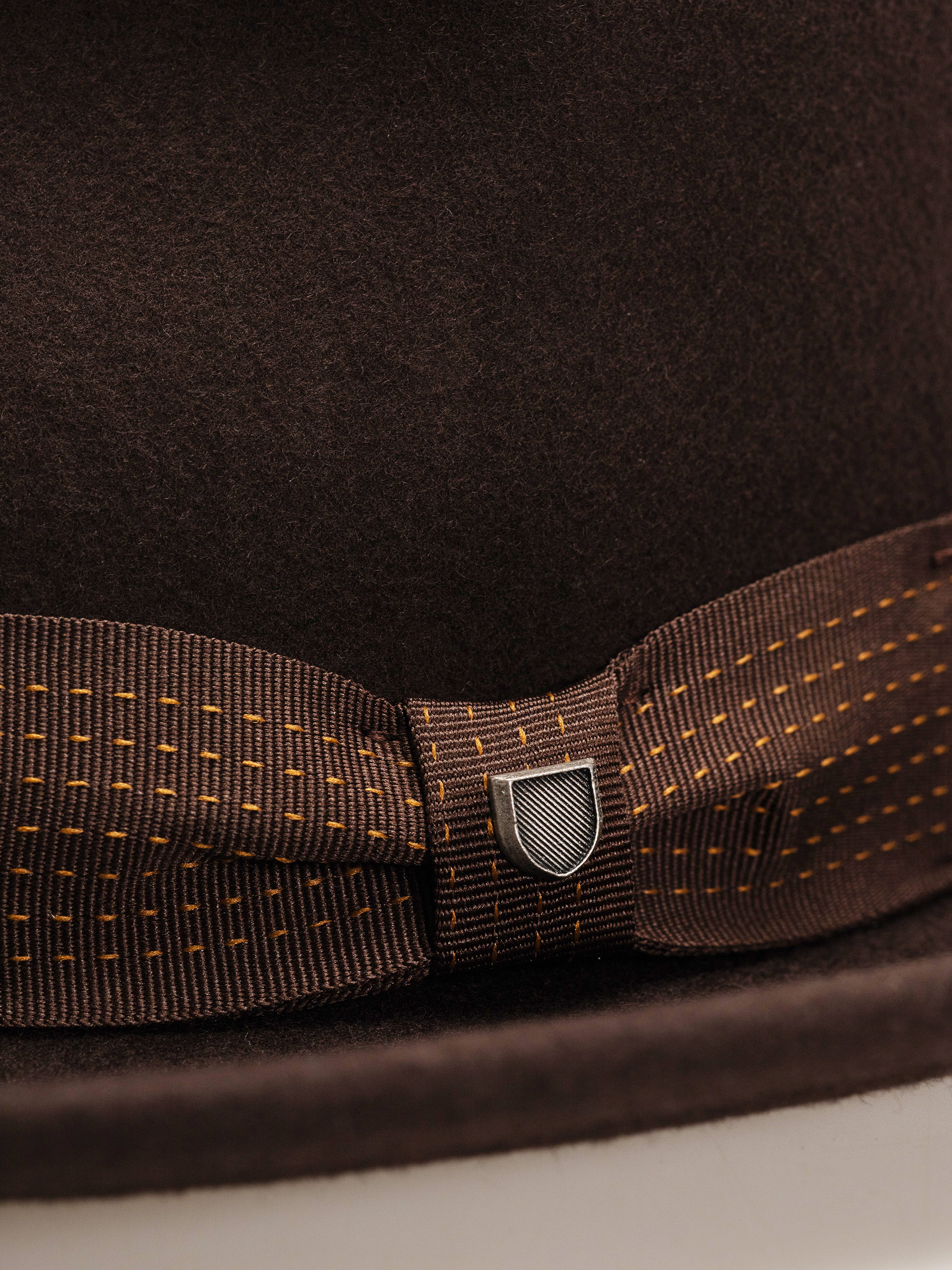 Kapelusz Brixton Swindle Convertabrim Fedora (dark brown/chocolate)