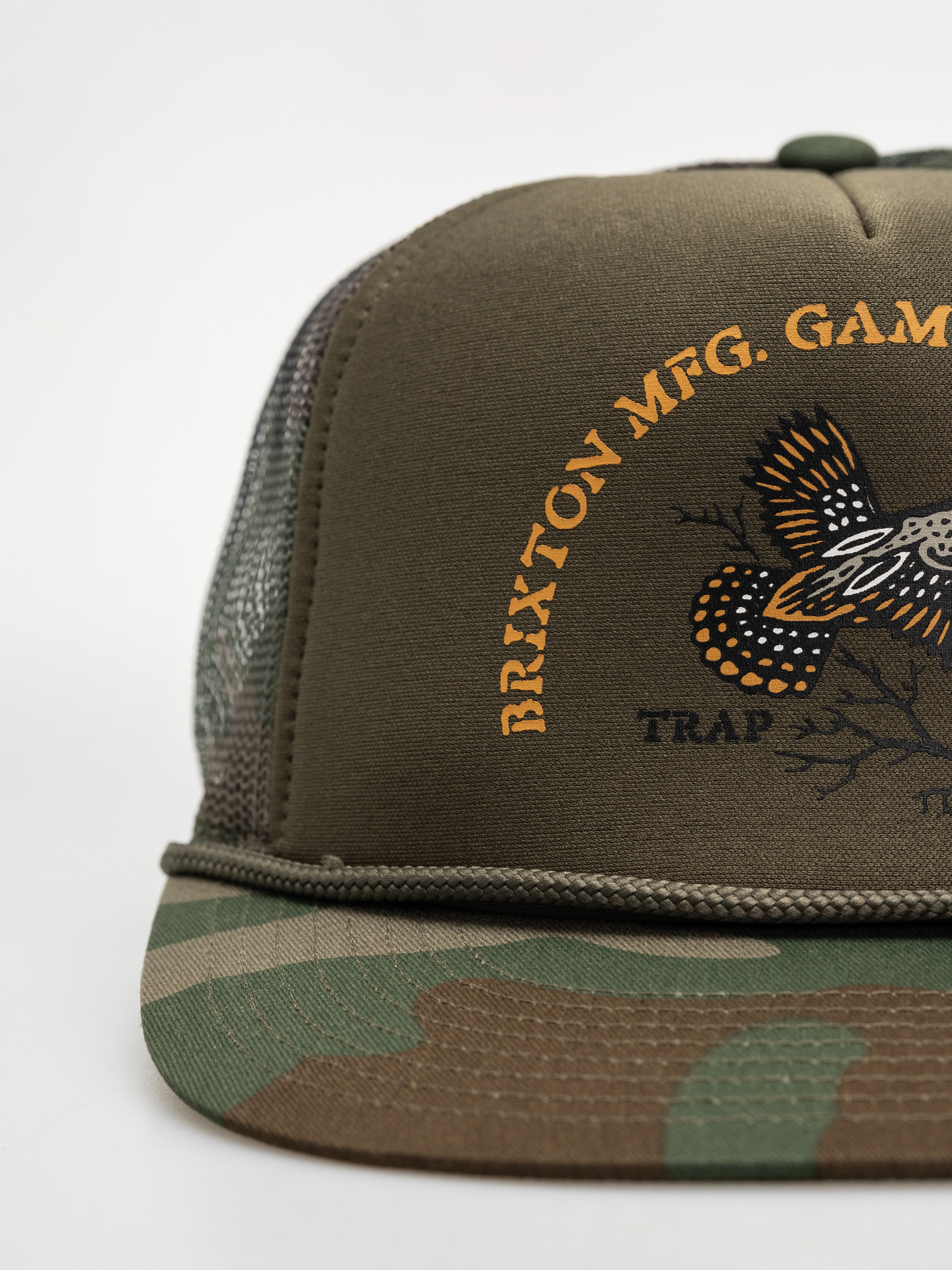 Czapka z daszkiem Brixton Game Np Hp Trucker (camo/olive/camo)