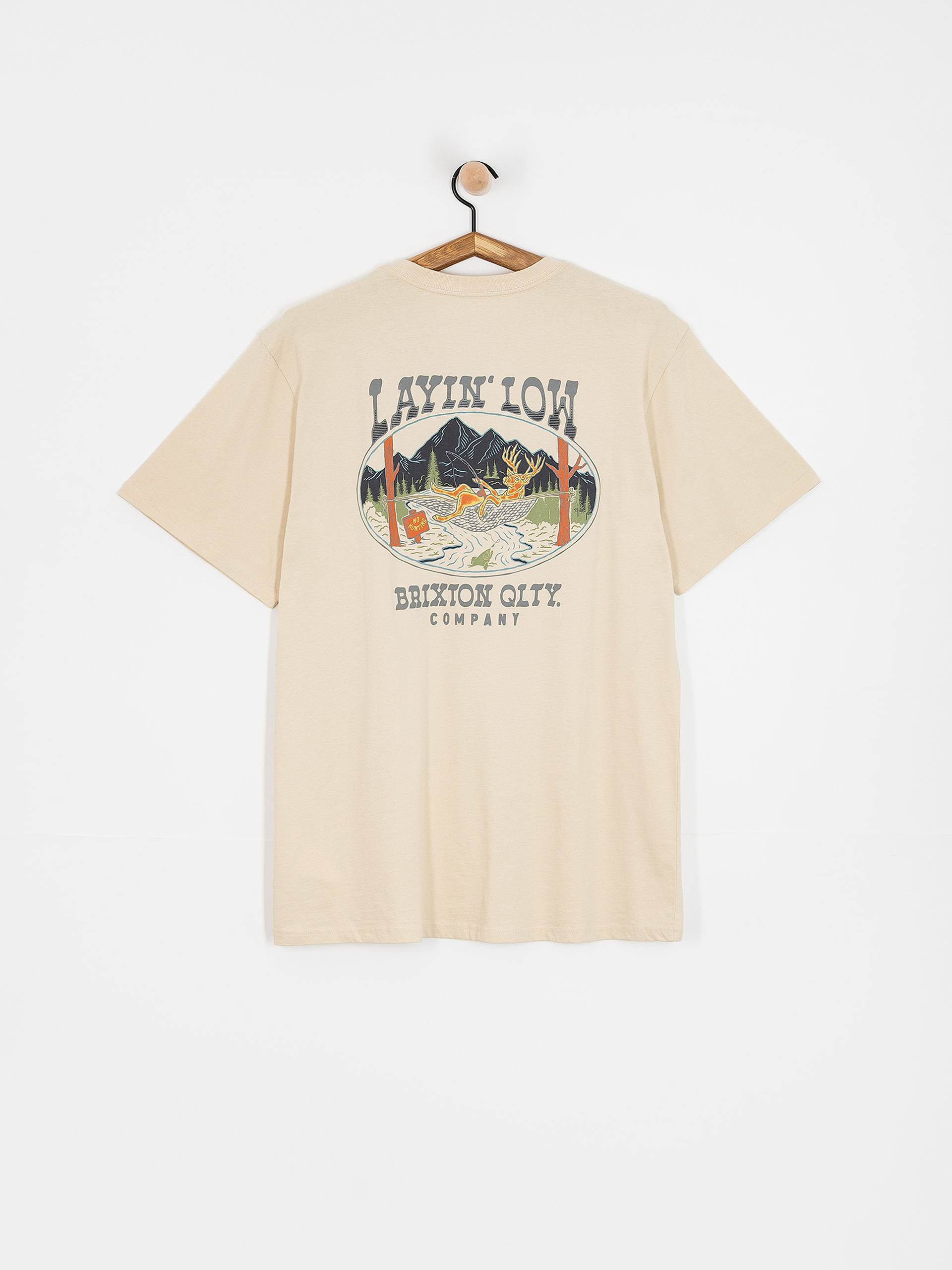 T-shirt Brixton Layin' Low Stt (cream)