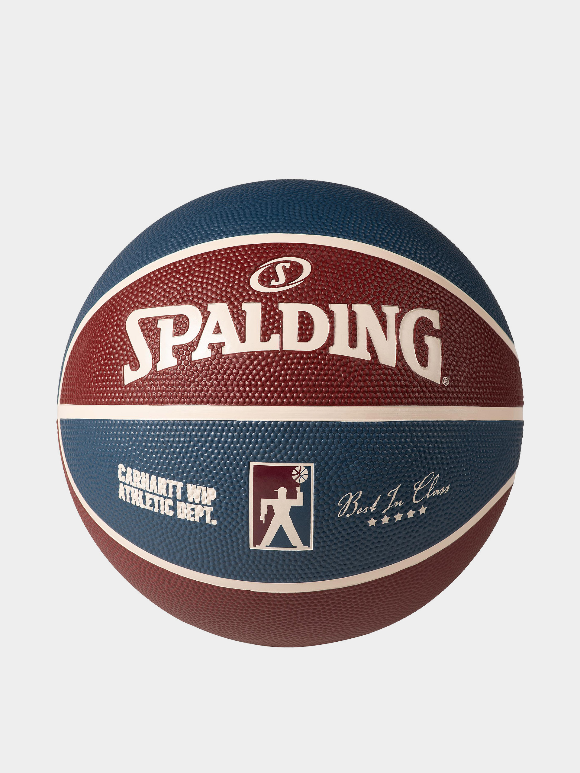 Piłka Carhartt WIP Spalding for Carhartt WIP Basketball (mulberry/dusky blue/naturel)