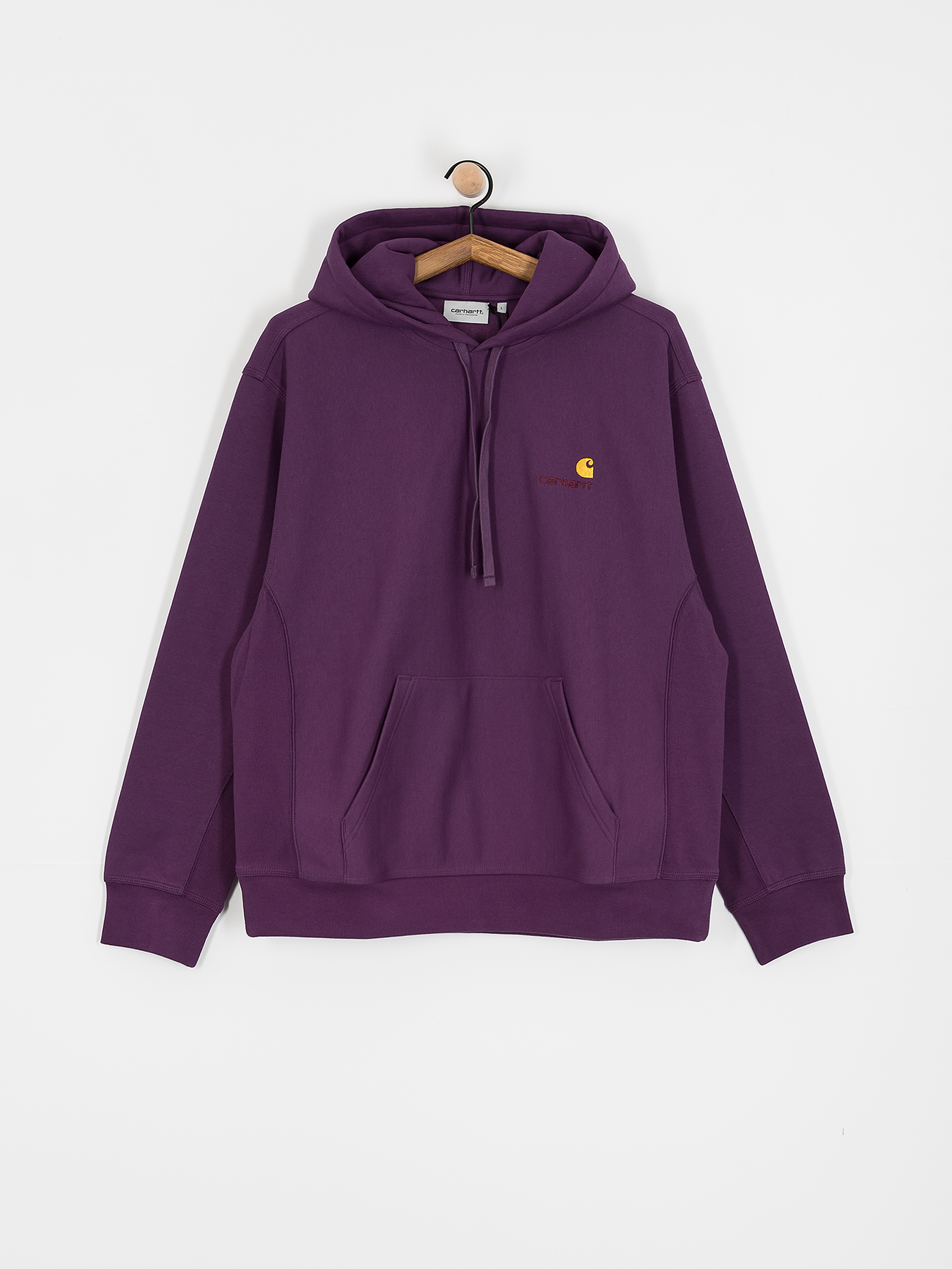 Bluza z kapturem Carhartt WIP American Script HD (huckleberry)