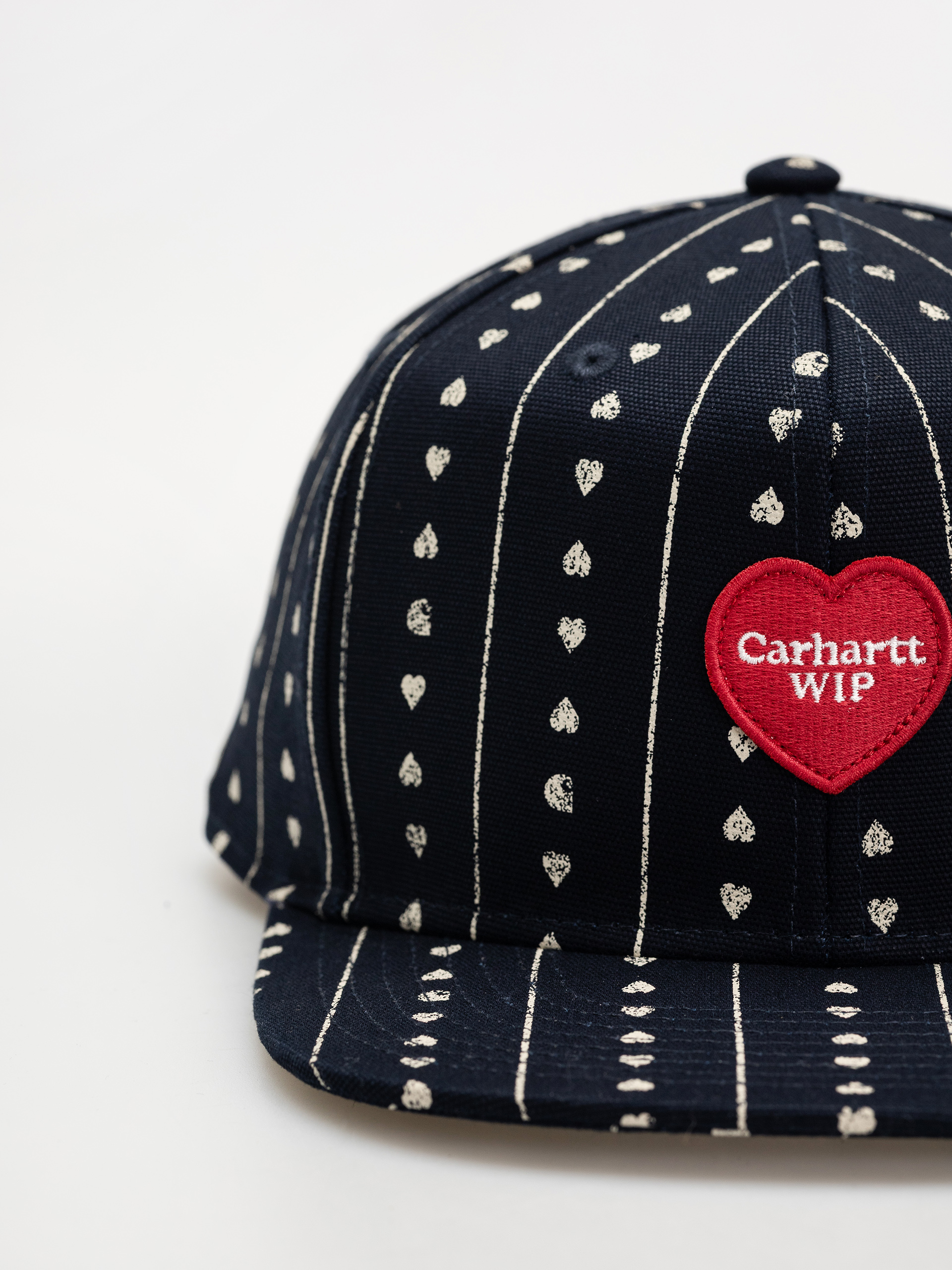 Czapka z daszkiem Carhartt WIP Drewe (heart c pinstripe/ink/natural/dark navy)