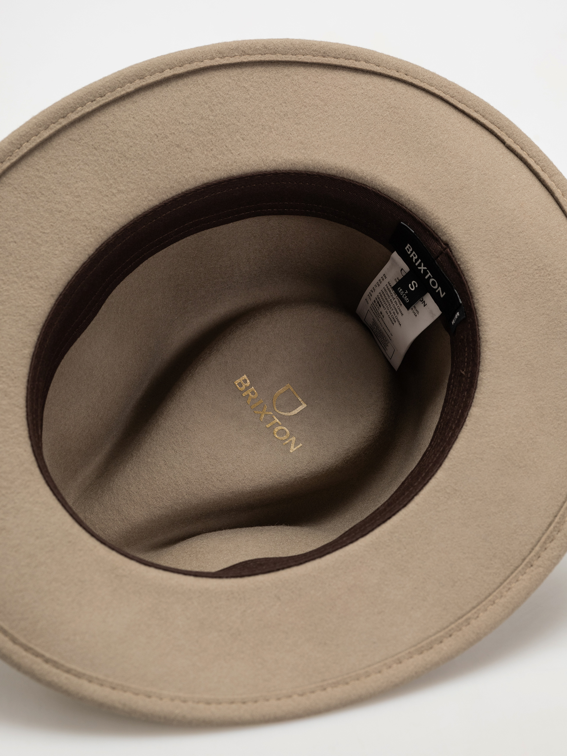 Kapelusz Brixton Messer Packable Fedora (timberwolf/light brown)