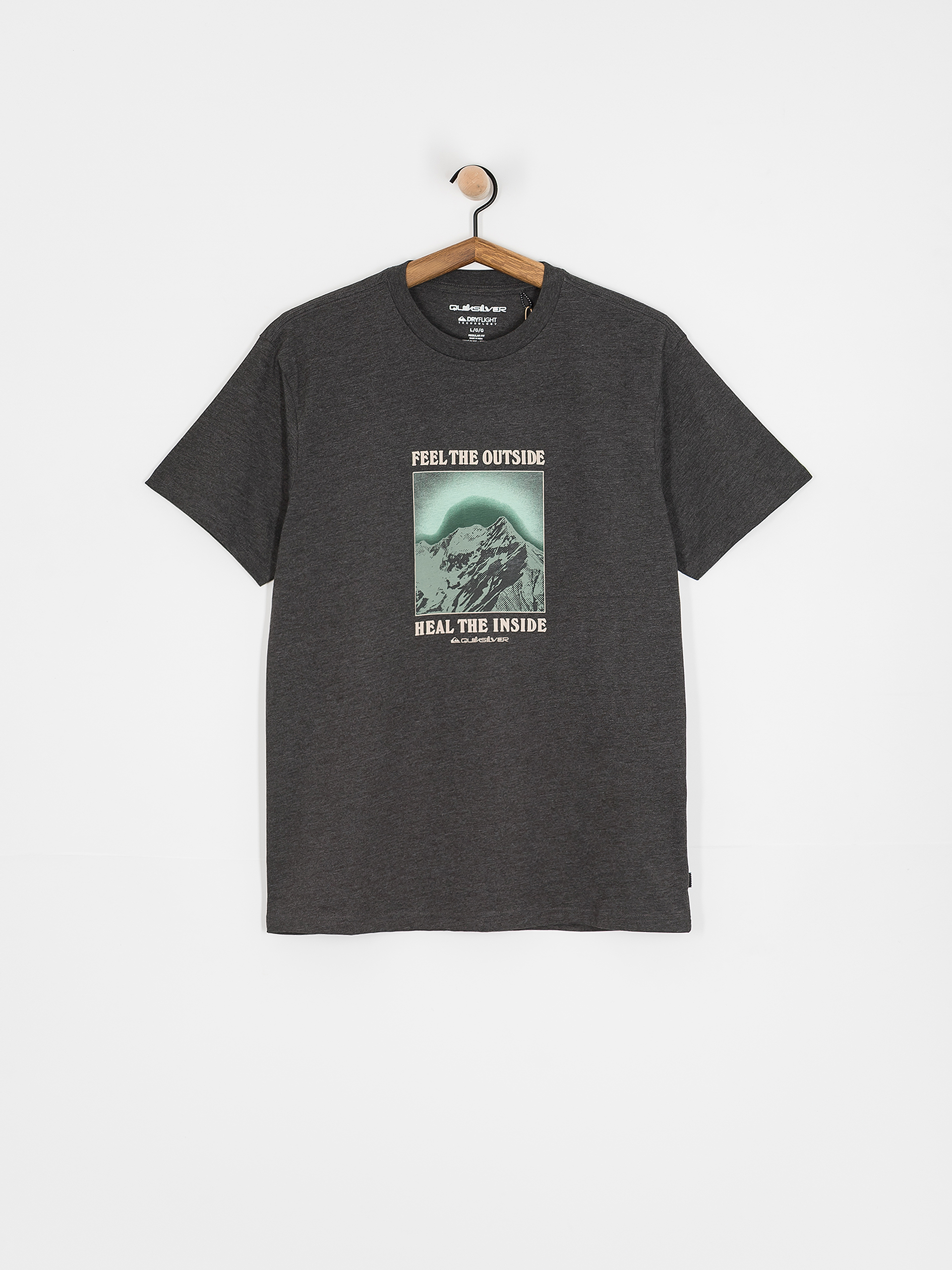 T-shirt Quiksilver Feel The Outside (tarmac)