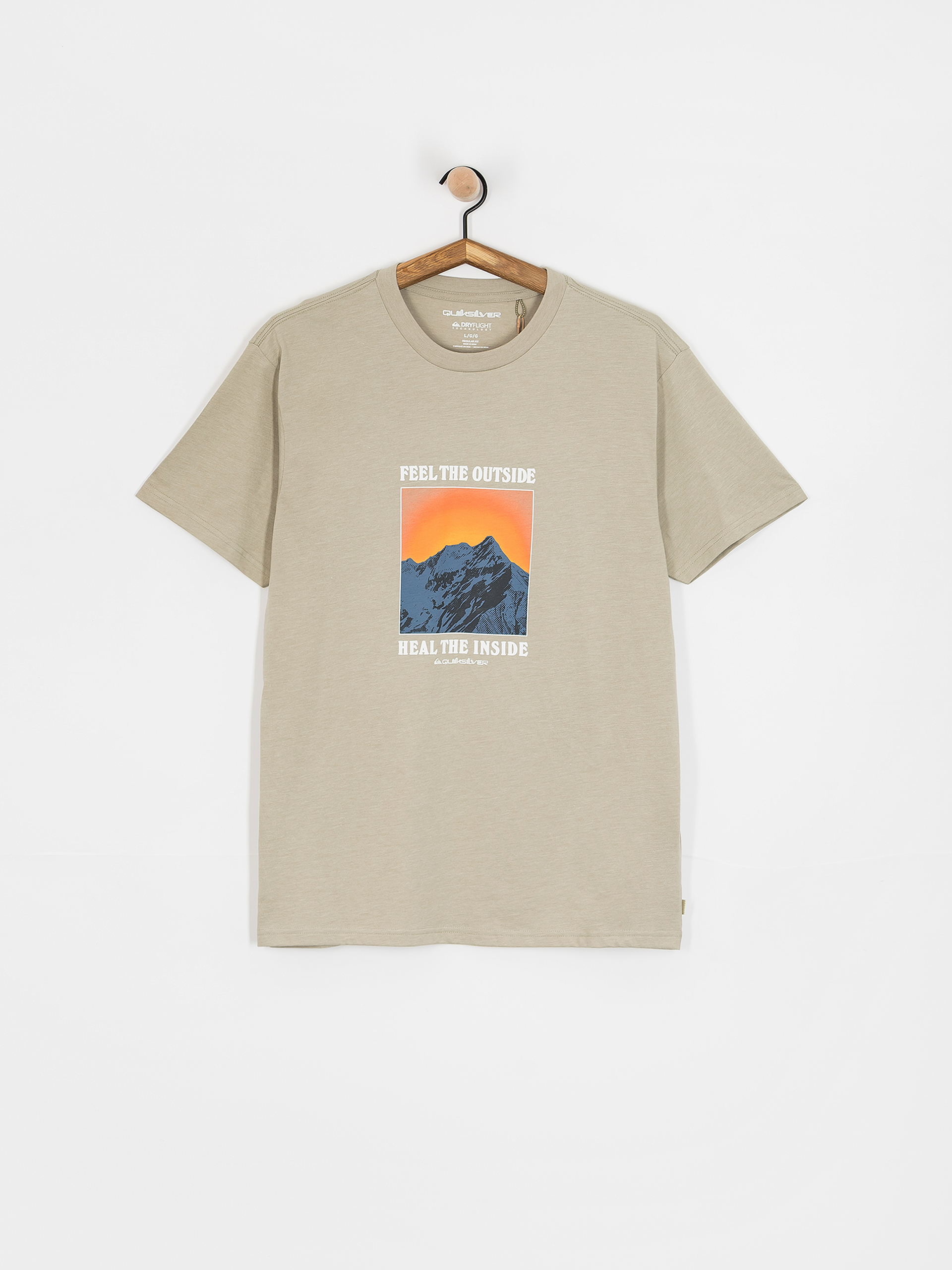 T-shirt Quiksilver Feel The Outside (abbey stone)