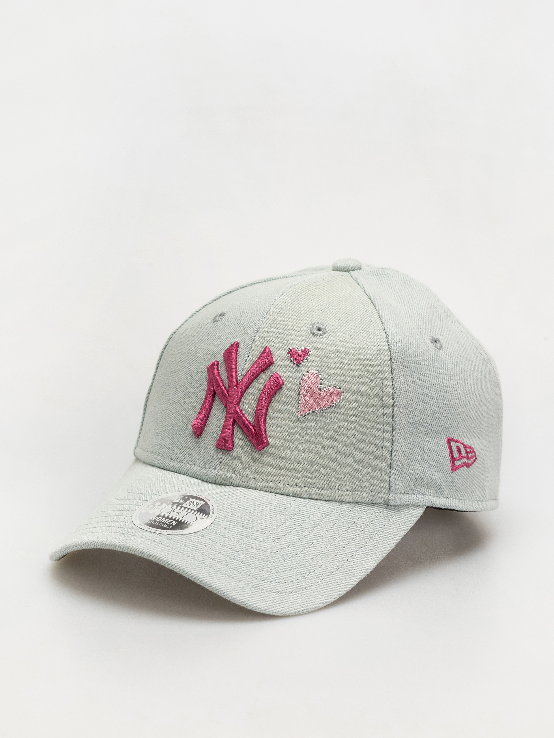 Czapka z daszkiem New Era Denim Icon 9Forty New York Yankees Wmn (pastel blue)