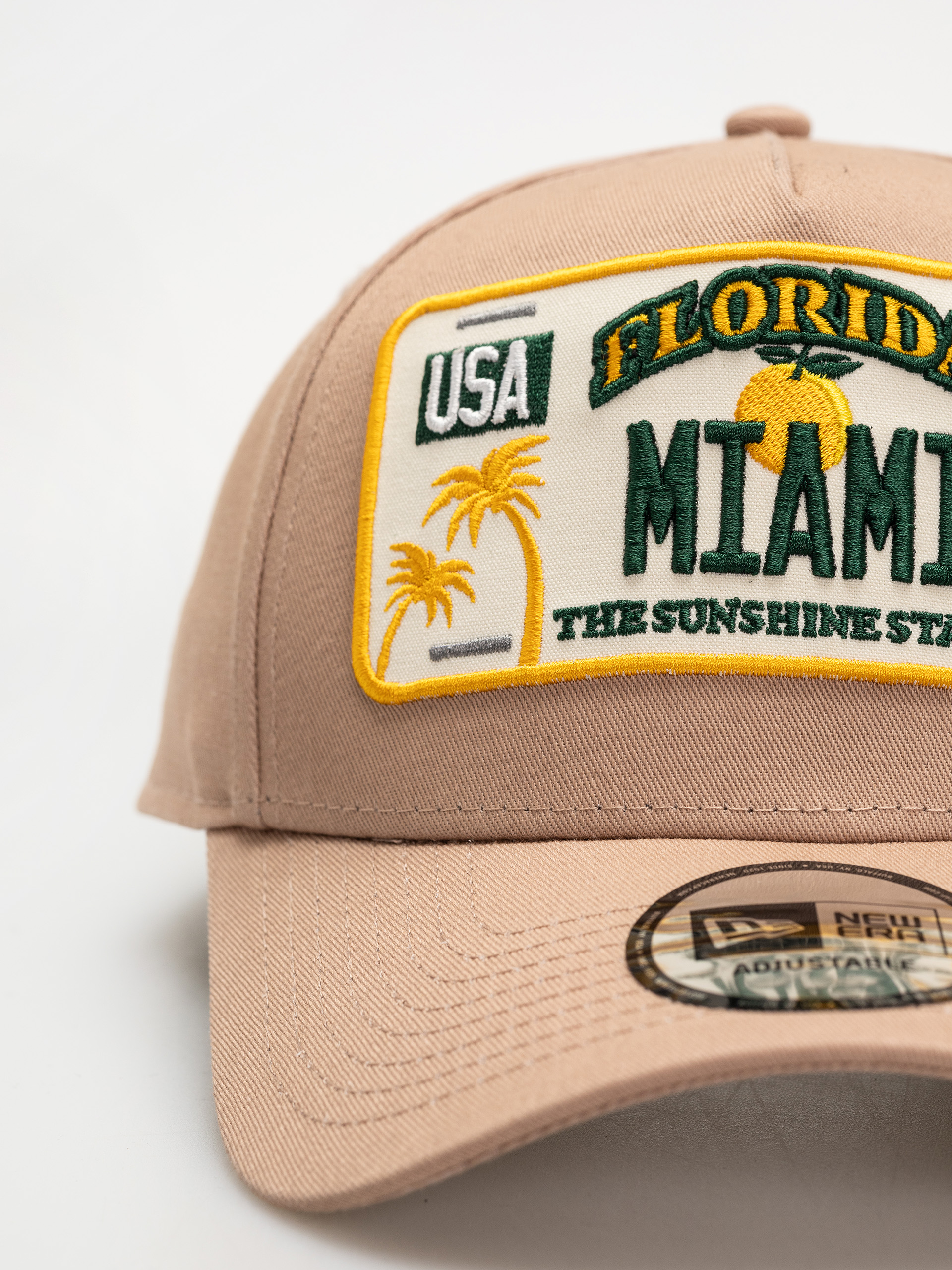 Czapka z daszkiem New Era License Plate Eframe Newera (med beige)