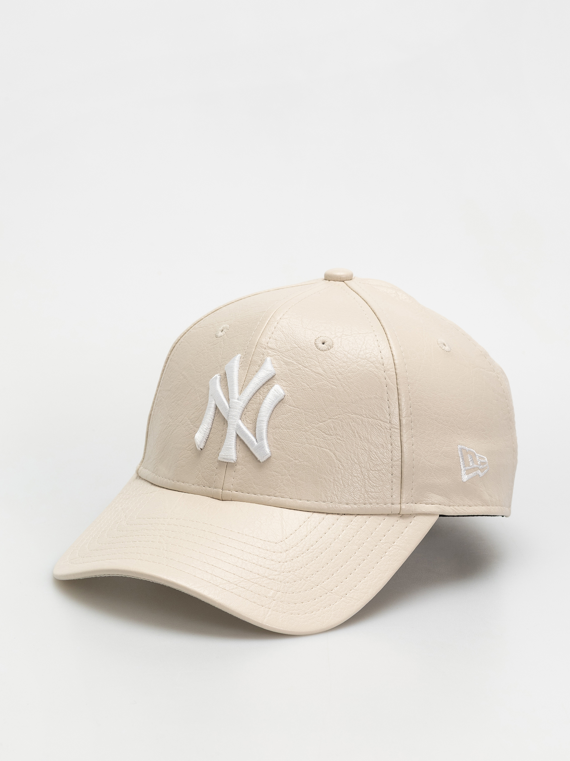 Czapka z daszkiem New Era Crinkled Pu 9Forty New York Yankees Wmn (light beige)