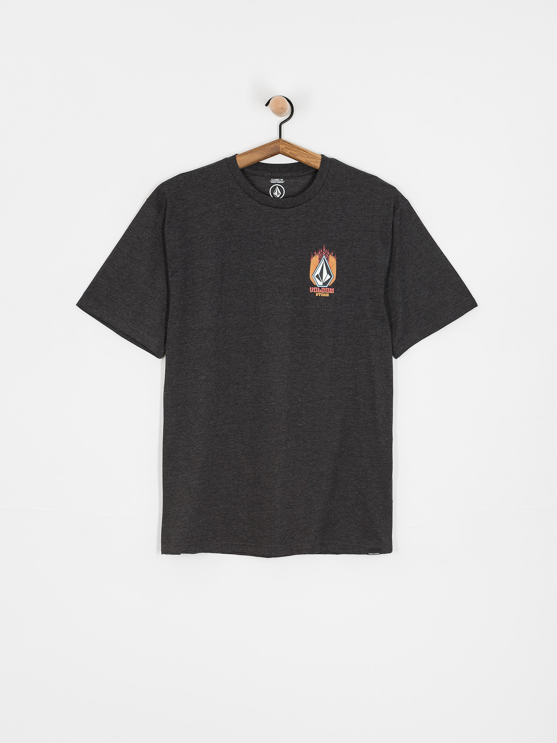 T-shirt Volcom Draggin Stone Hth (heather black)