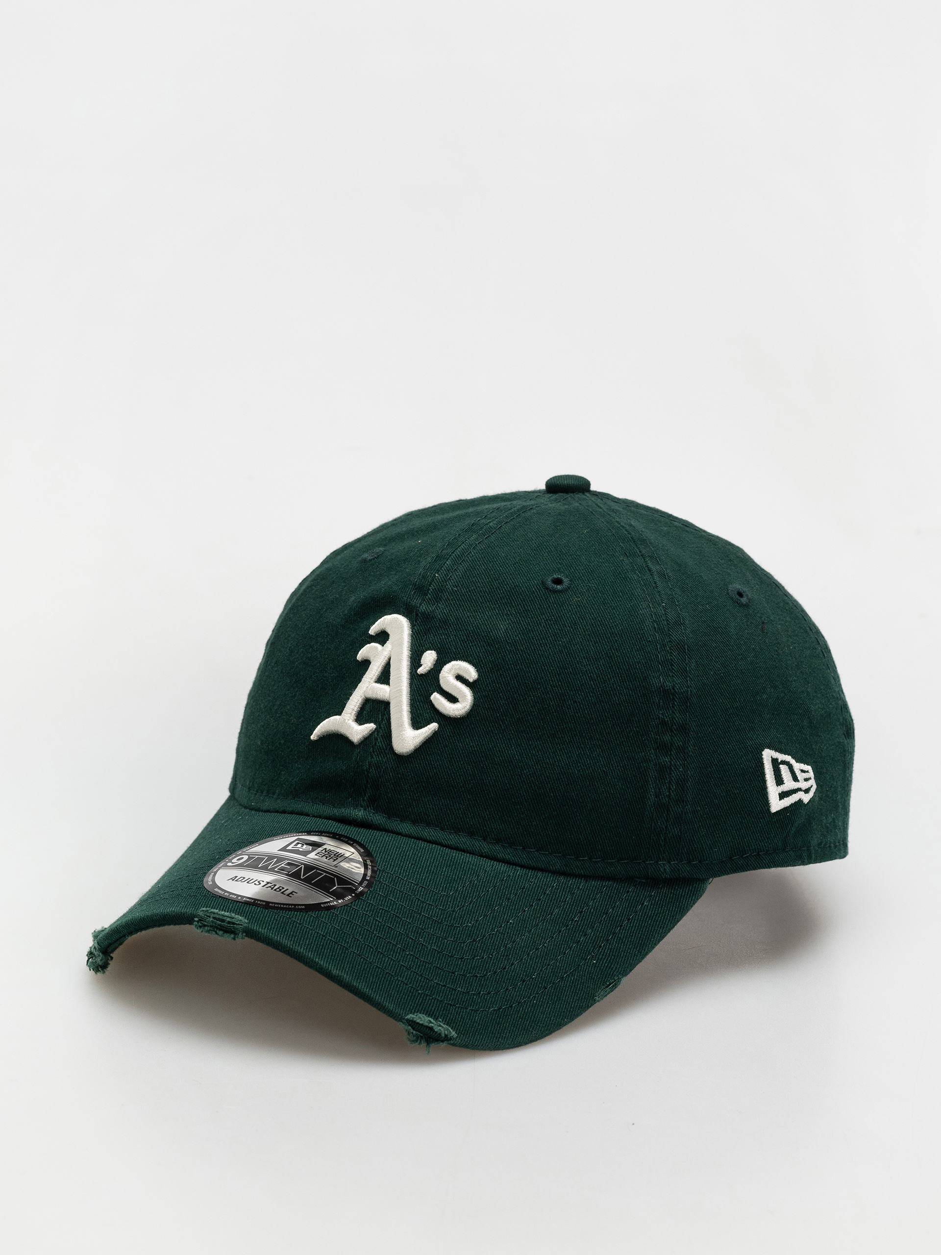 Czapka z daszkiem New Era Distressed 9Twenty Athletics (dark green)