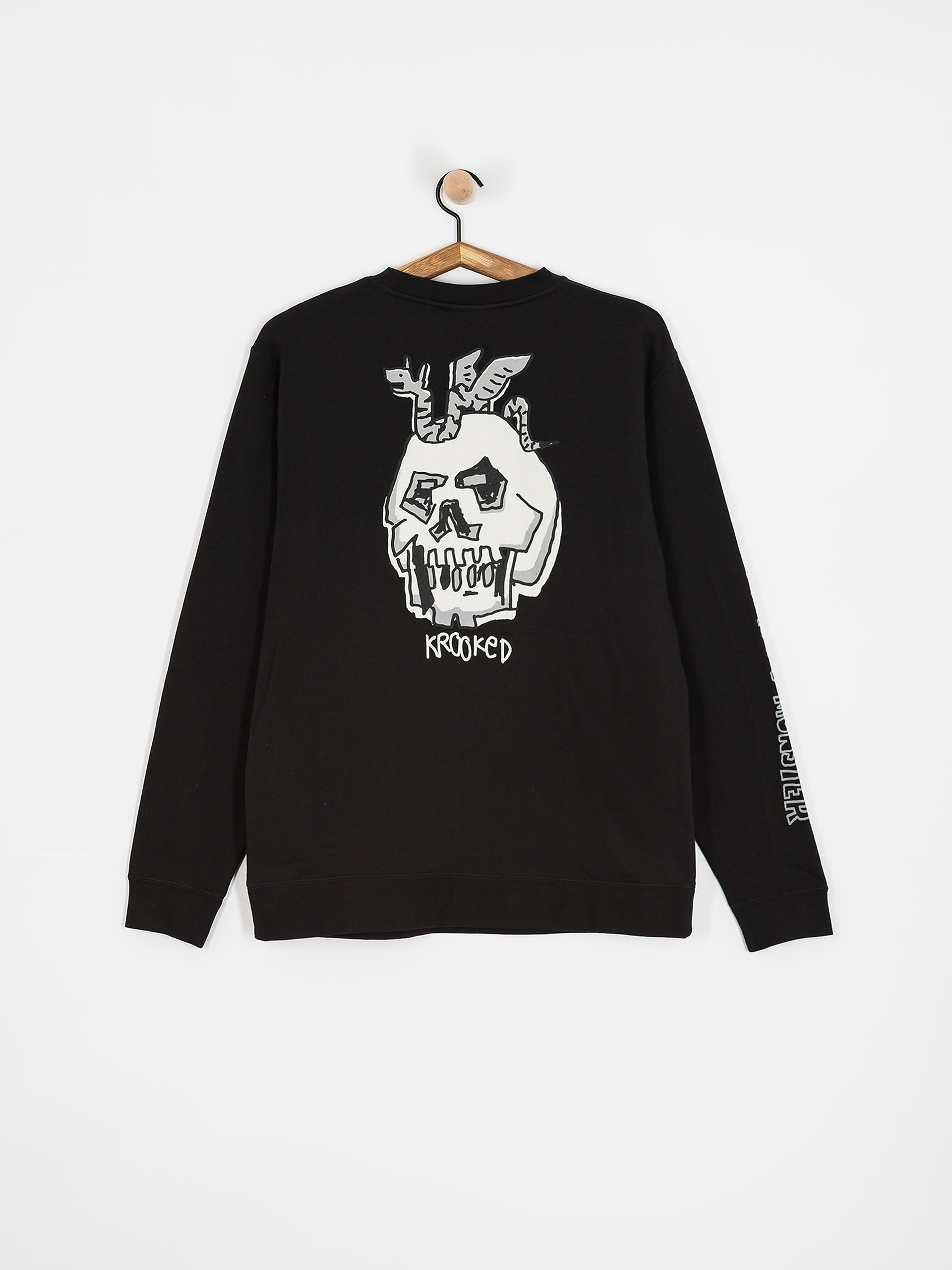 Bluza Krooked Fear No Monster (black)