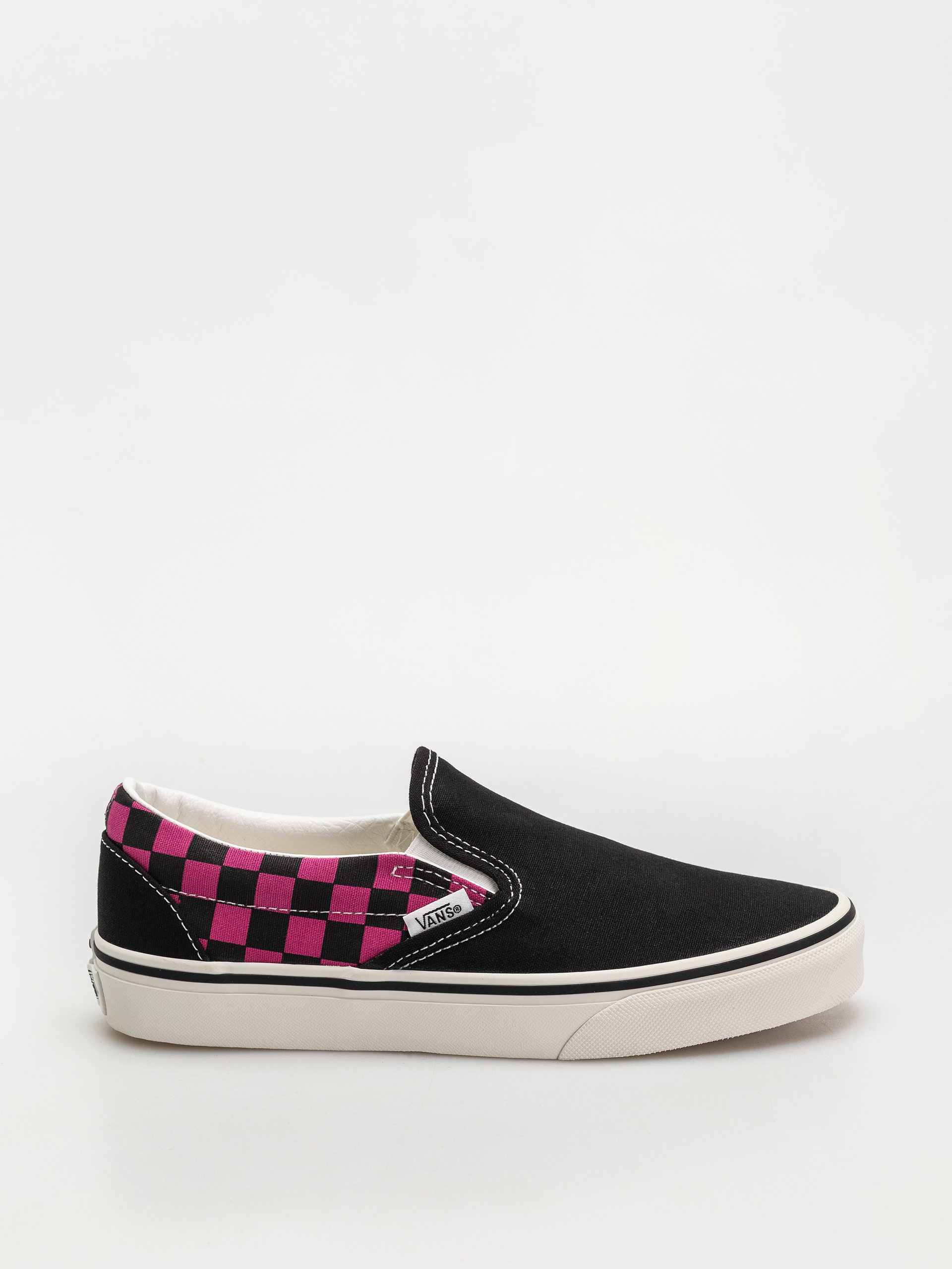 Buty Vans Classic Slip On czarny (pop check raspberry rose)