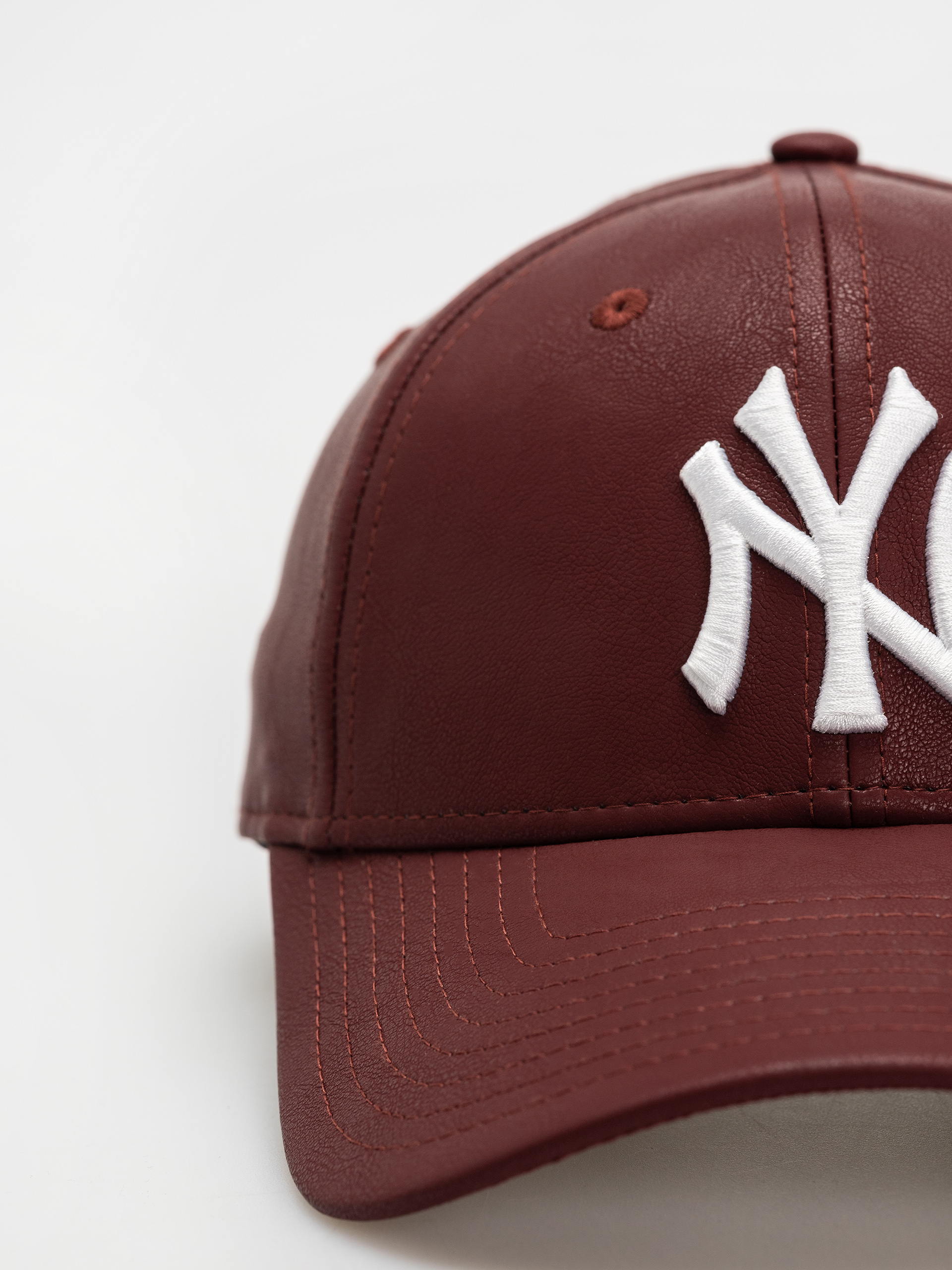 Czapka z daszkiem New Era Crinkled Pu 9Forty New York Yankees Wmn (dark red)