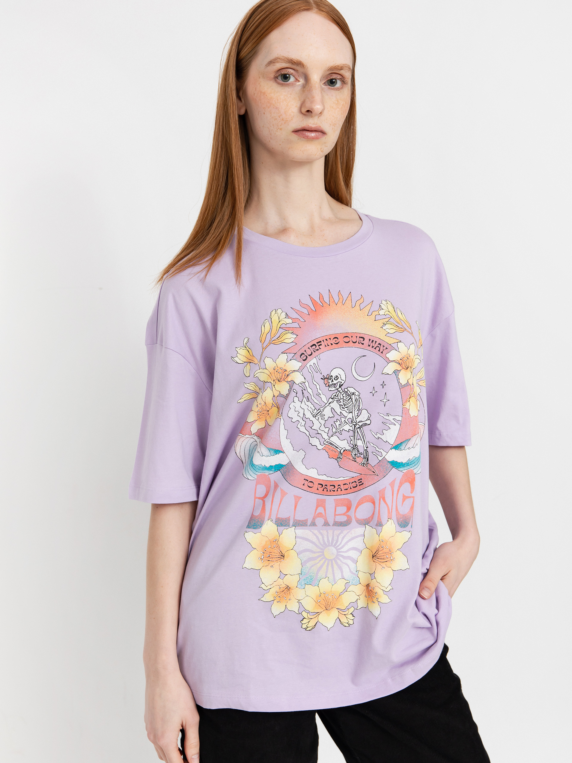 T-shirt Billabong Goes Around Here Wmn (peaceful lilac)