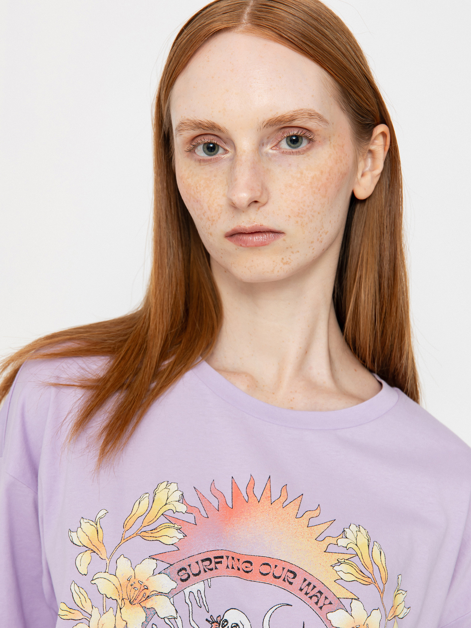 T-shirt Billabong Goes Around Here Wmn (peaceful lilac)