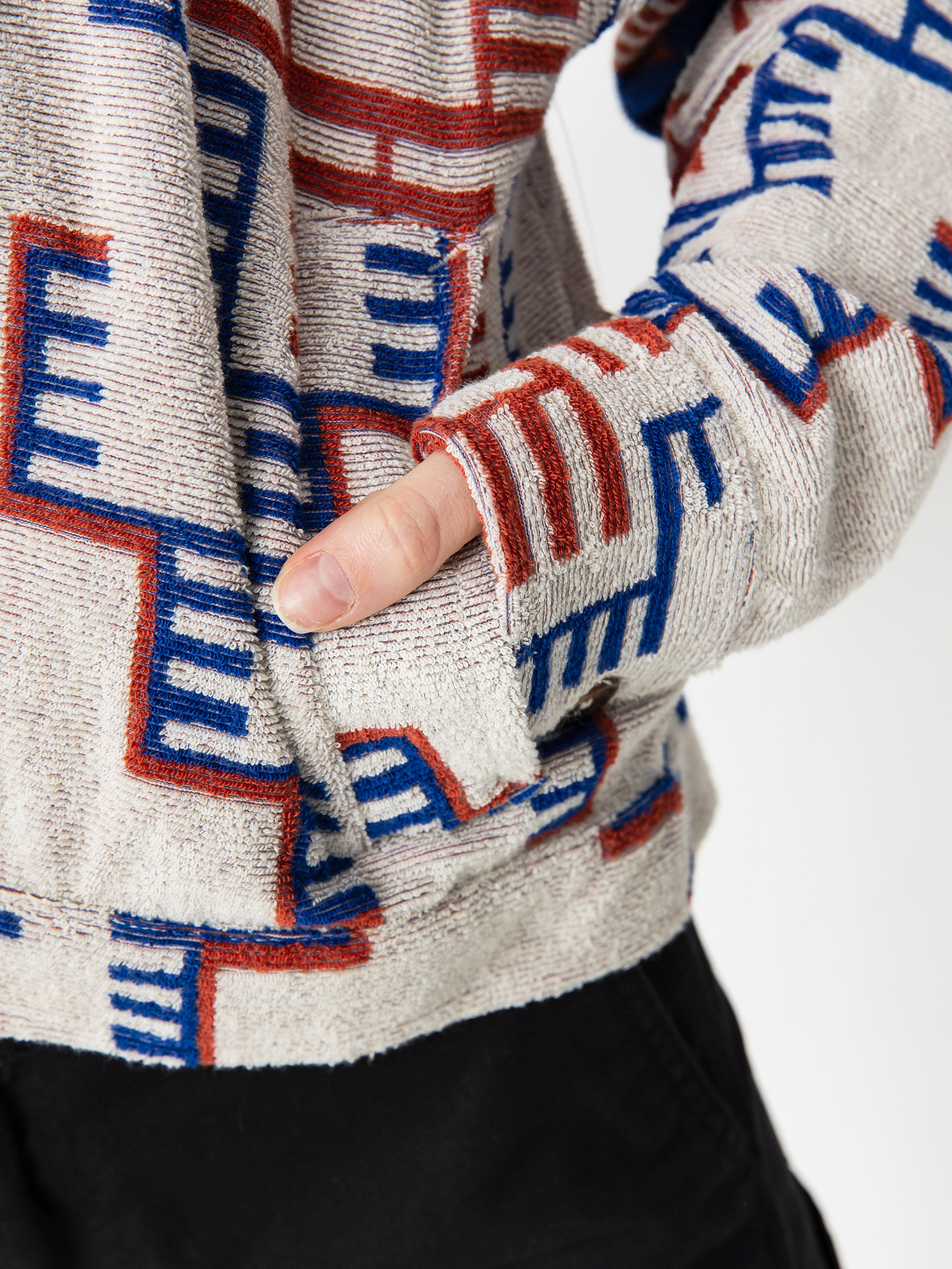 Kurtka Brixton Trail Terry Cloth Trucker Wmn (electronic indigo pattern)