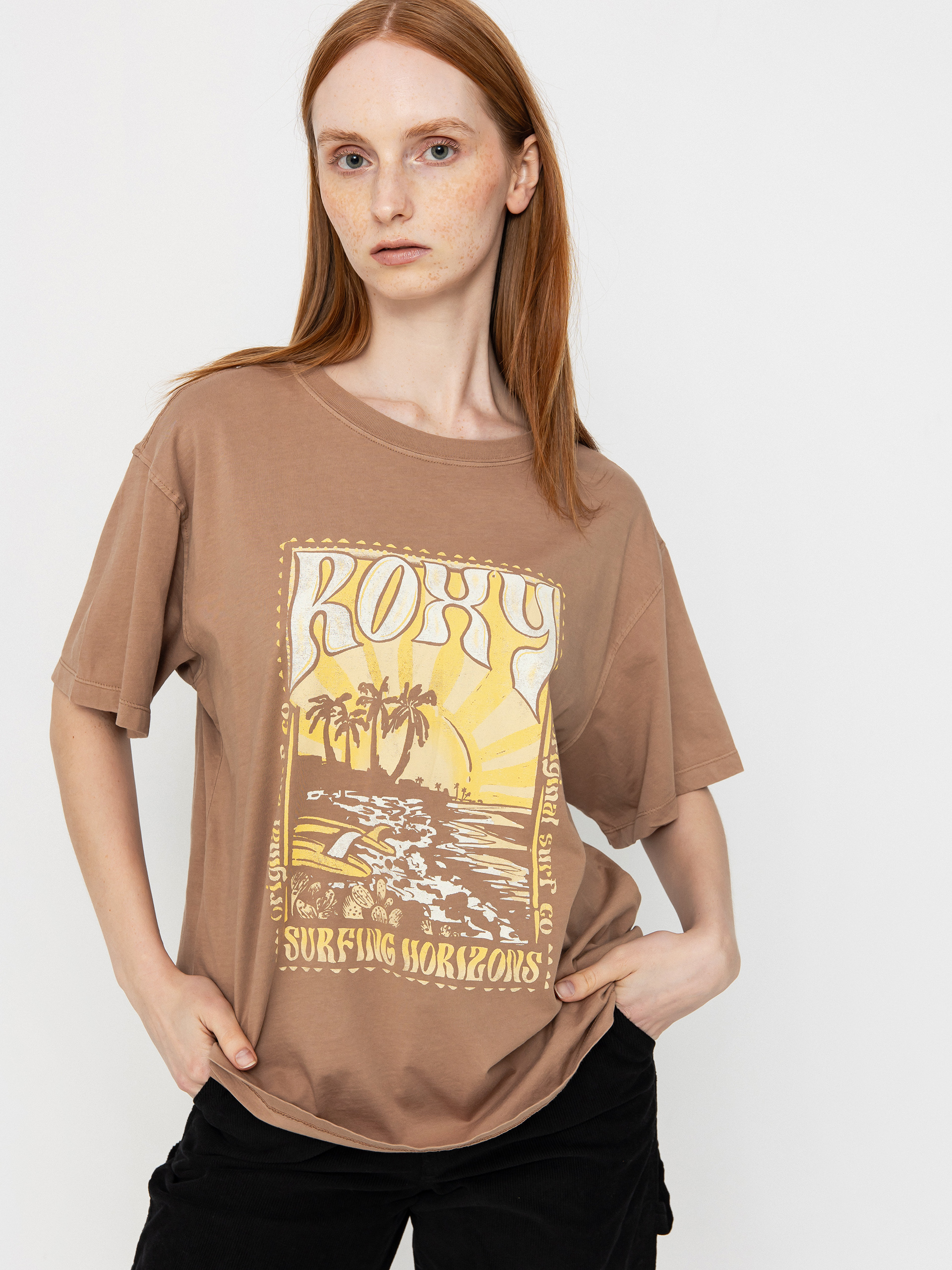 T-shirt Roxy Sunnyoversize Enzyme Wash Wmn