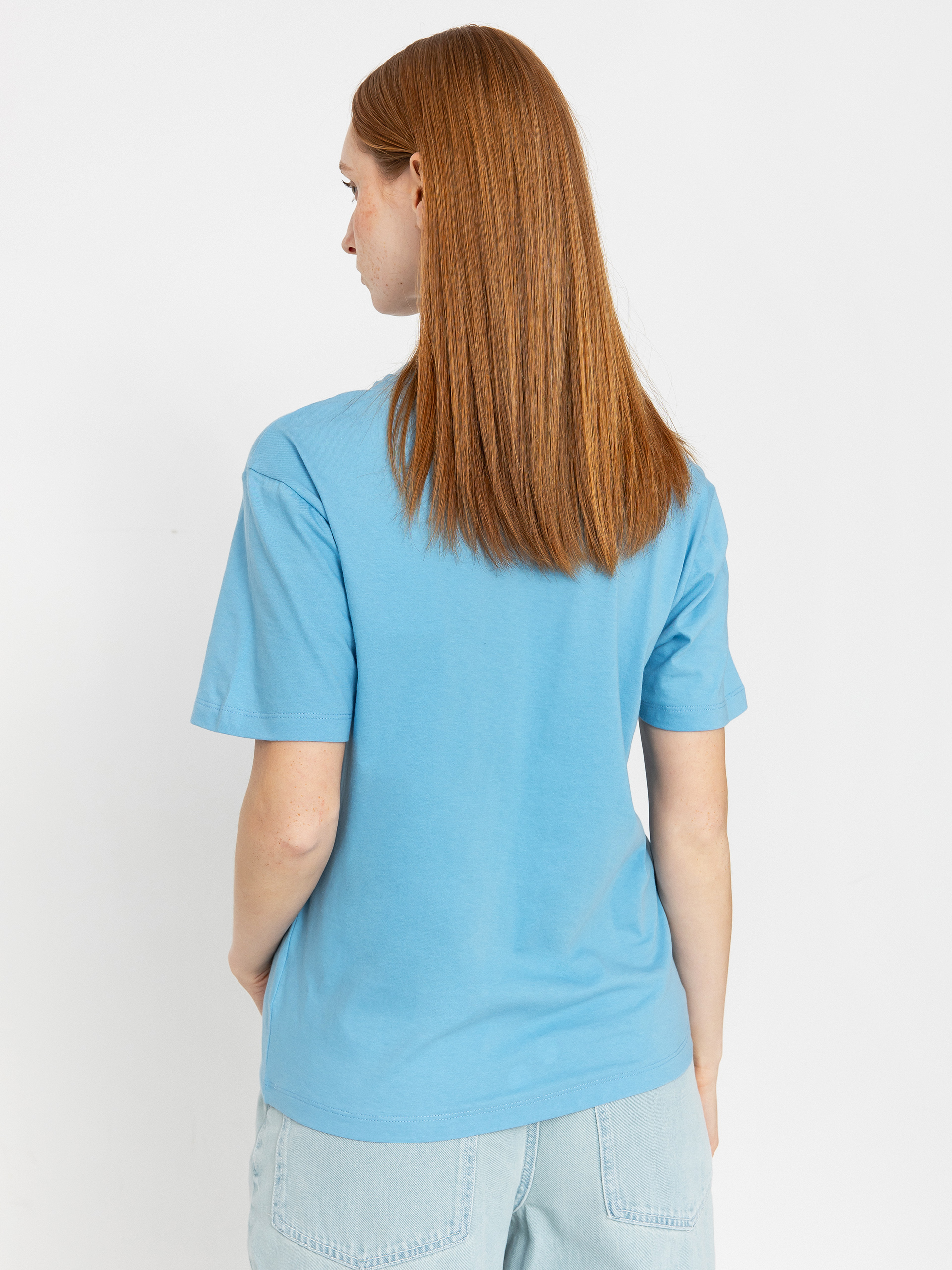 T-shirt Carhartt WIP Script Embroidery Wmn (bluebird/fleur de sel)