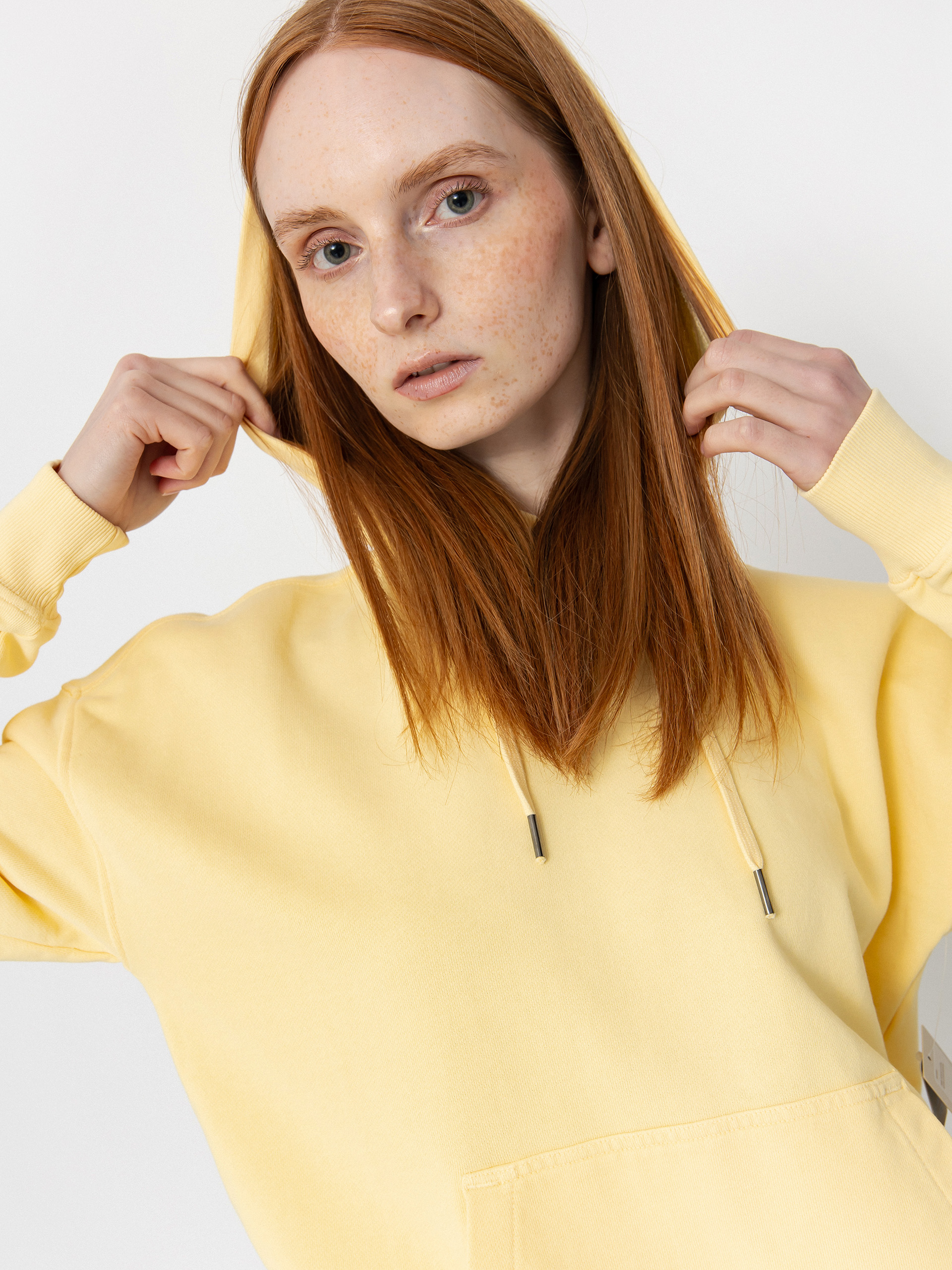 Bluza z kapturem Brixton Cross Loop Ft HD Wmn (panna cotta)