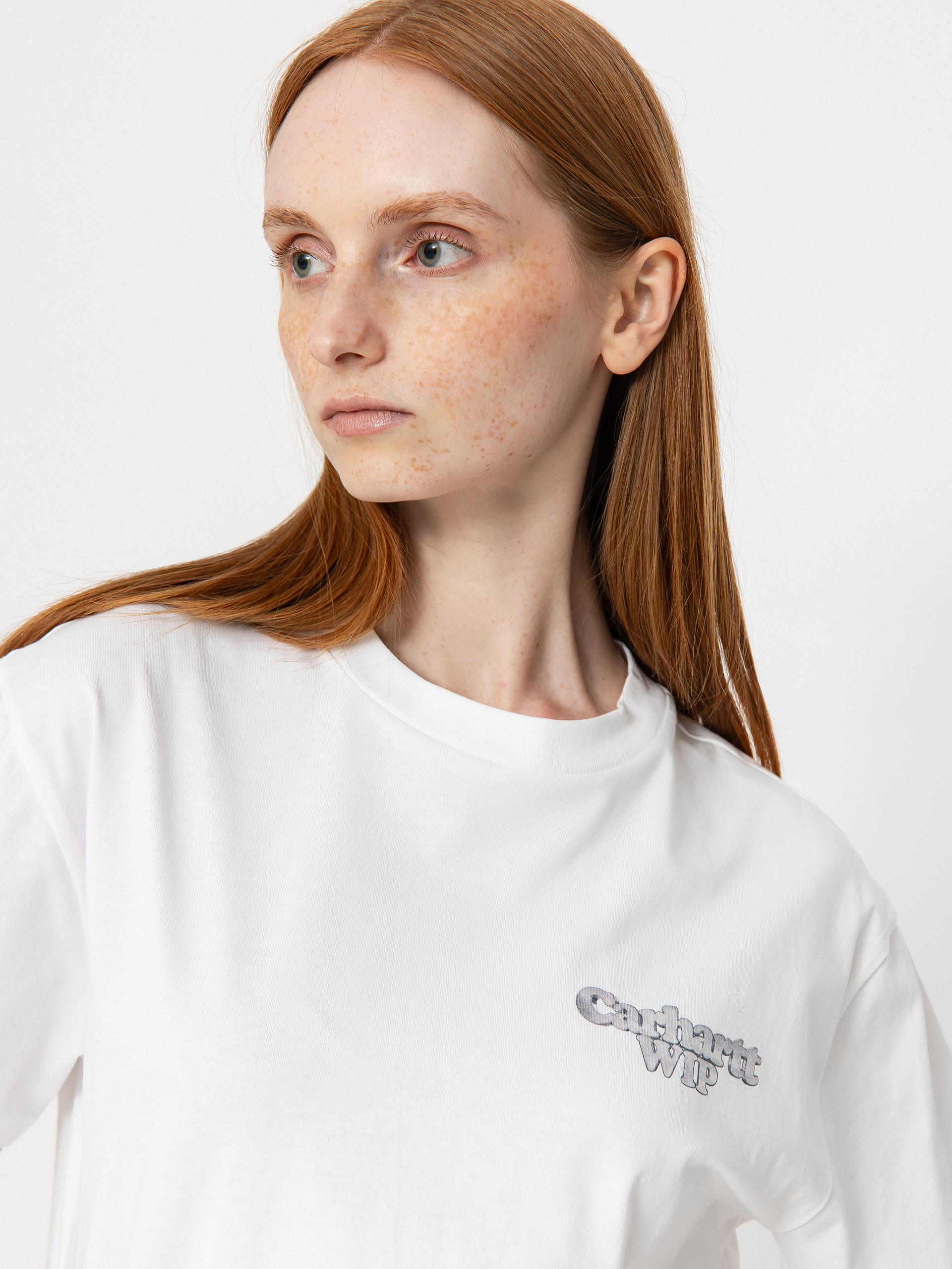 T-shirt Carhartt WIP Chain Link Wmn (white/silver)