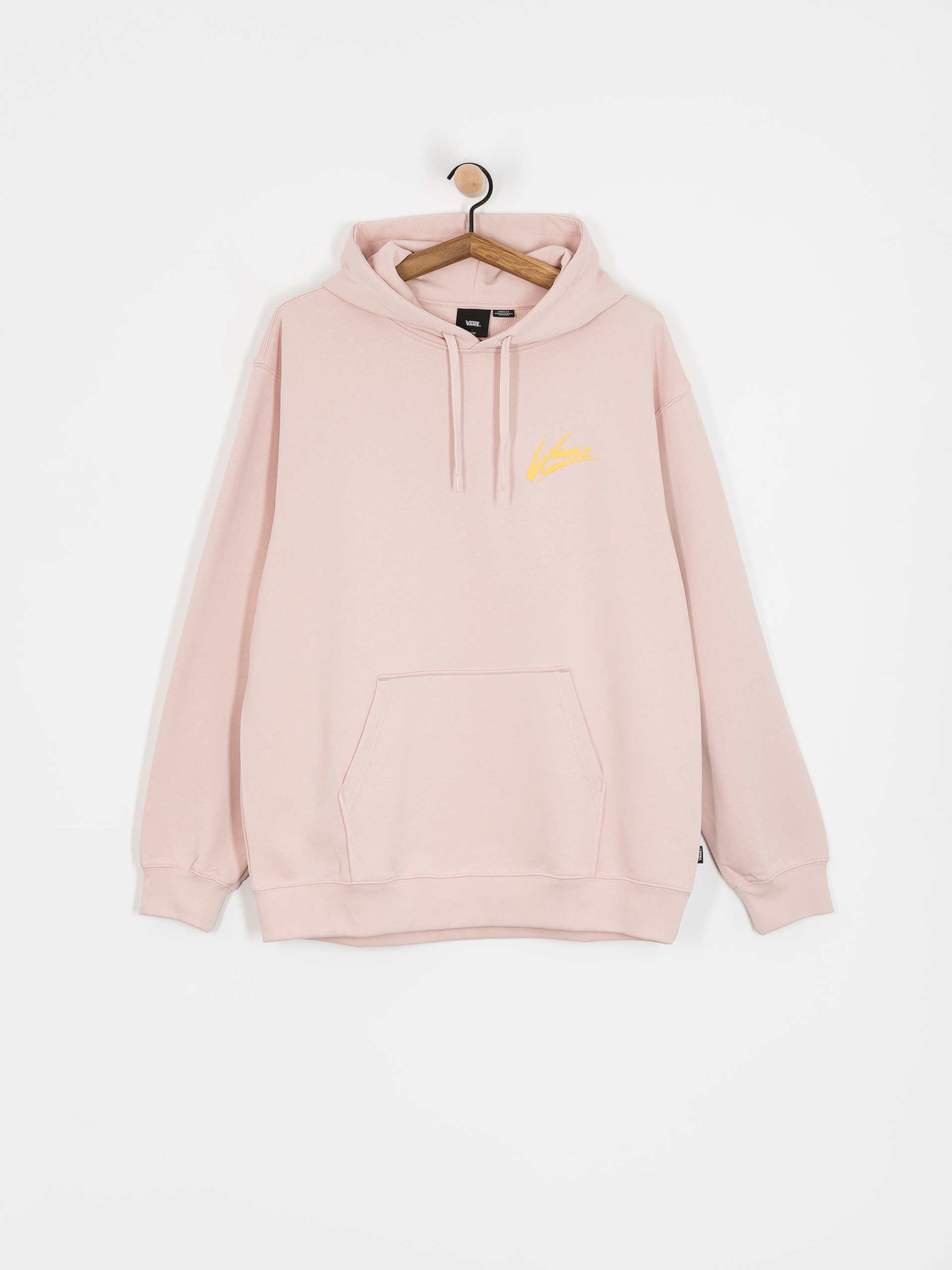 Bluza z kapturem Vans Brush Script II Loose HD (sepia rose)