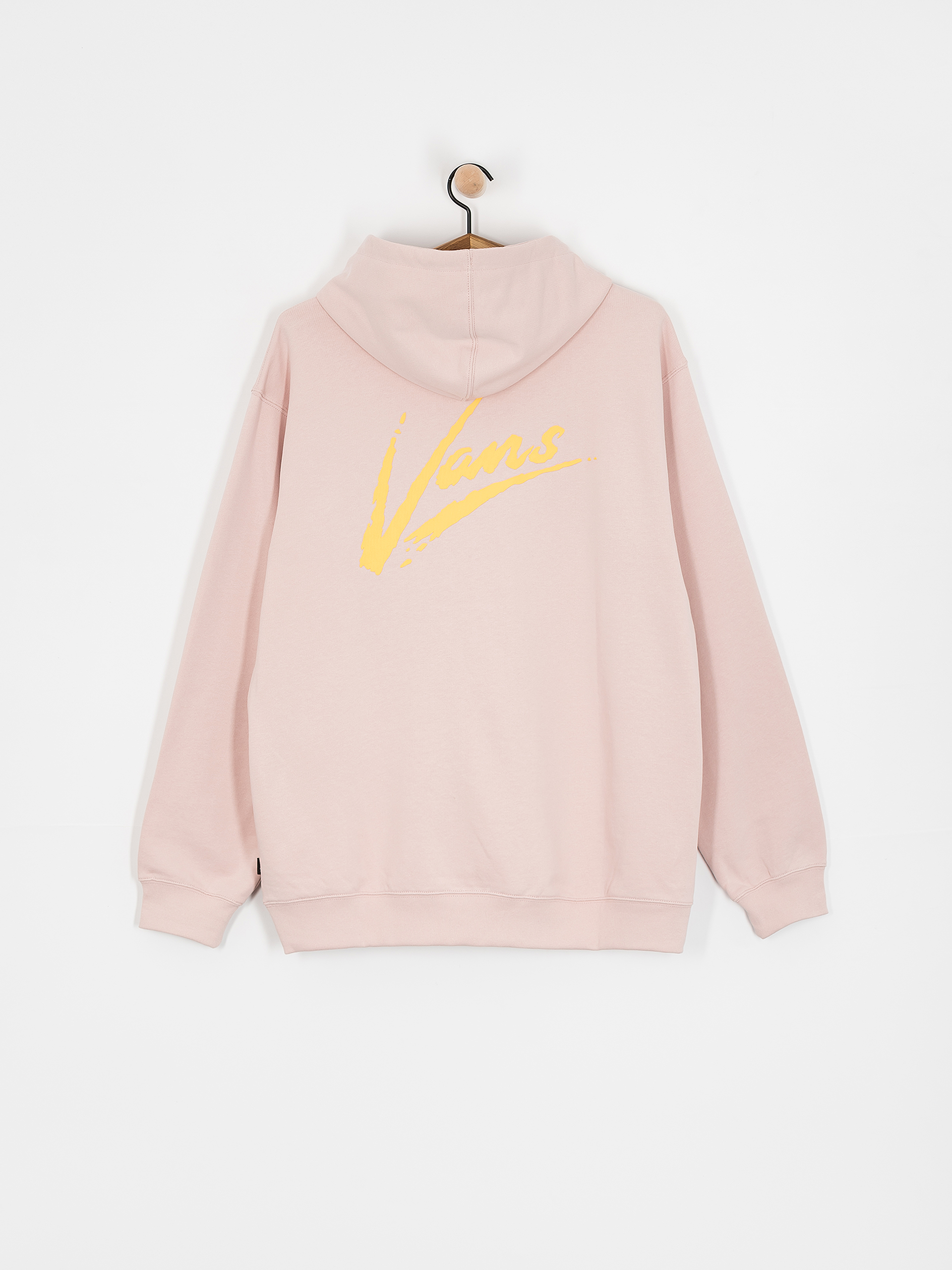 Bluza z kapturem Vans Brush Script II Loose HD (sepia rose)