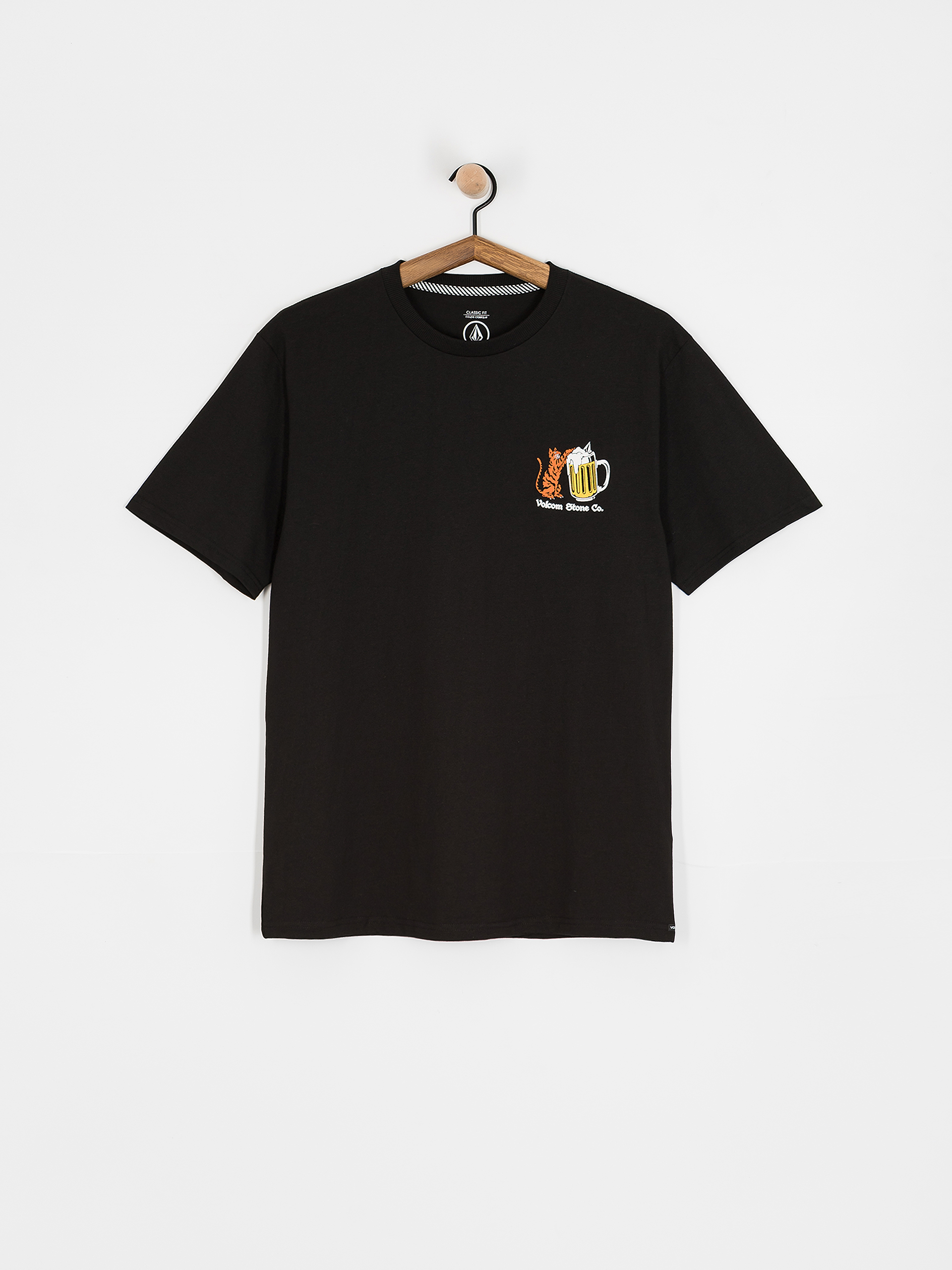 T-shirt Volcom Curious Cat (black)