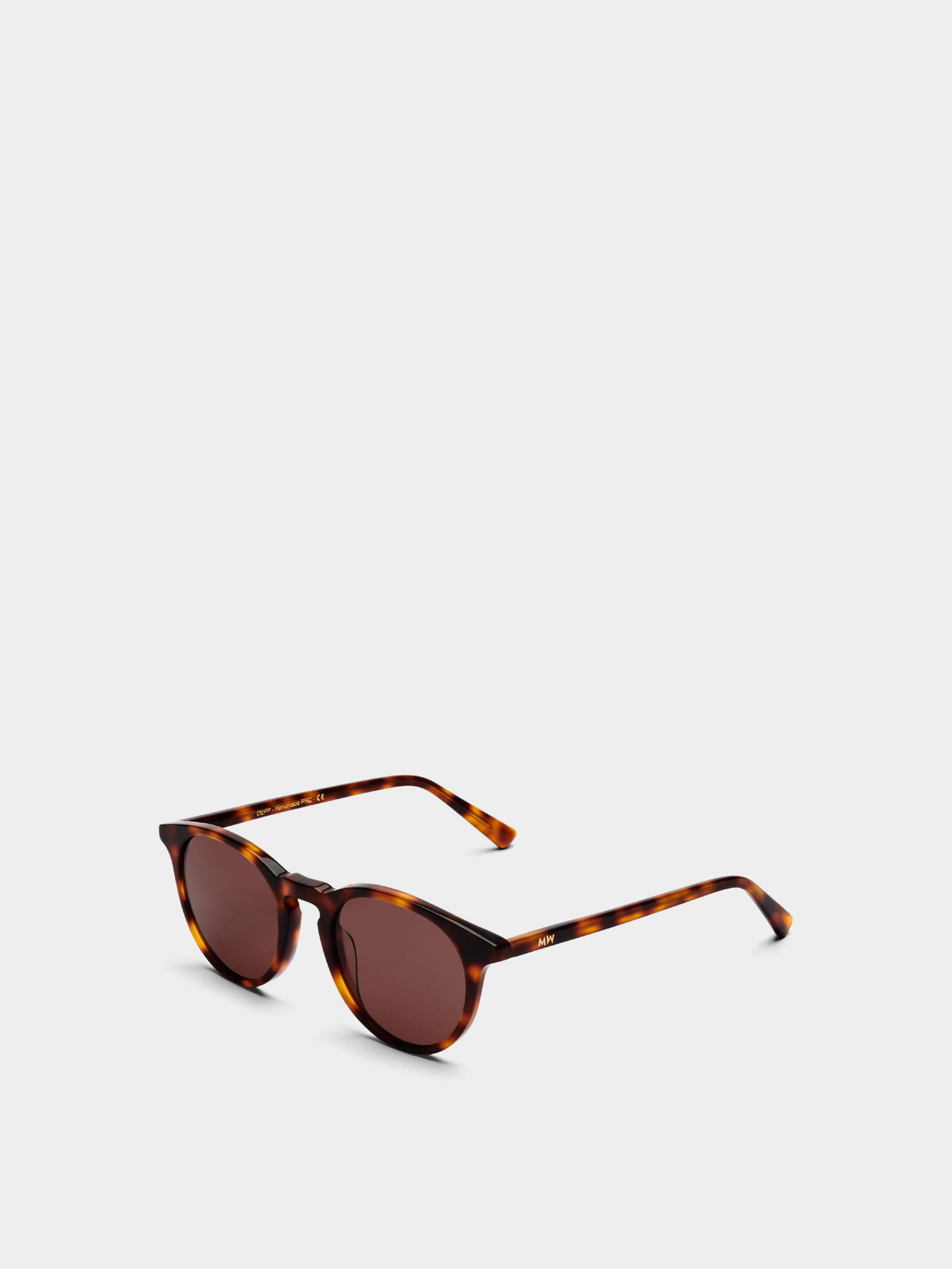 Okulary przeciwsu0142oneczne MessyWeekend New Depp (tortoise/brown)