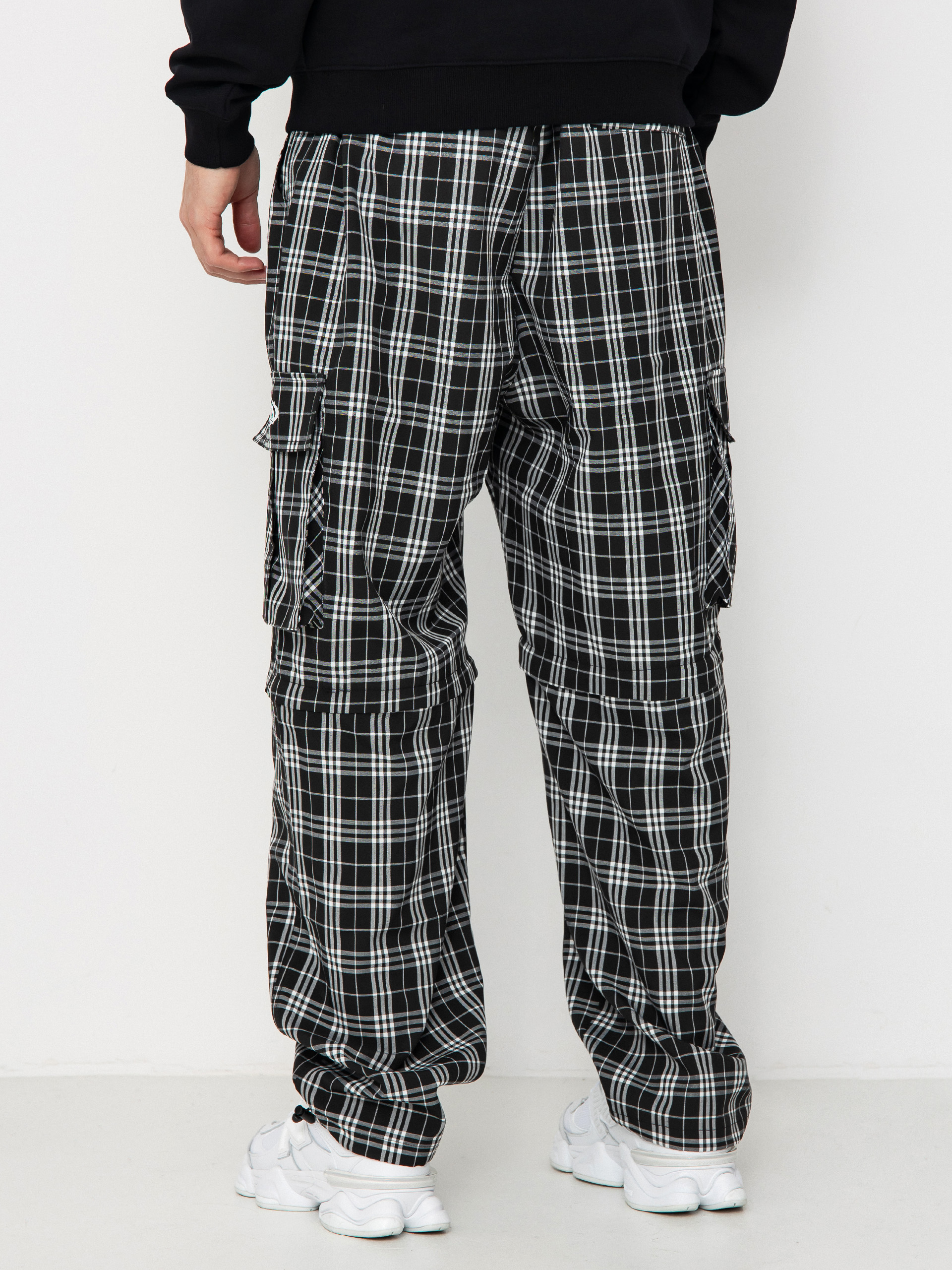 Spodnie Wasted Paris Yard Tartan Hunter (black/white)