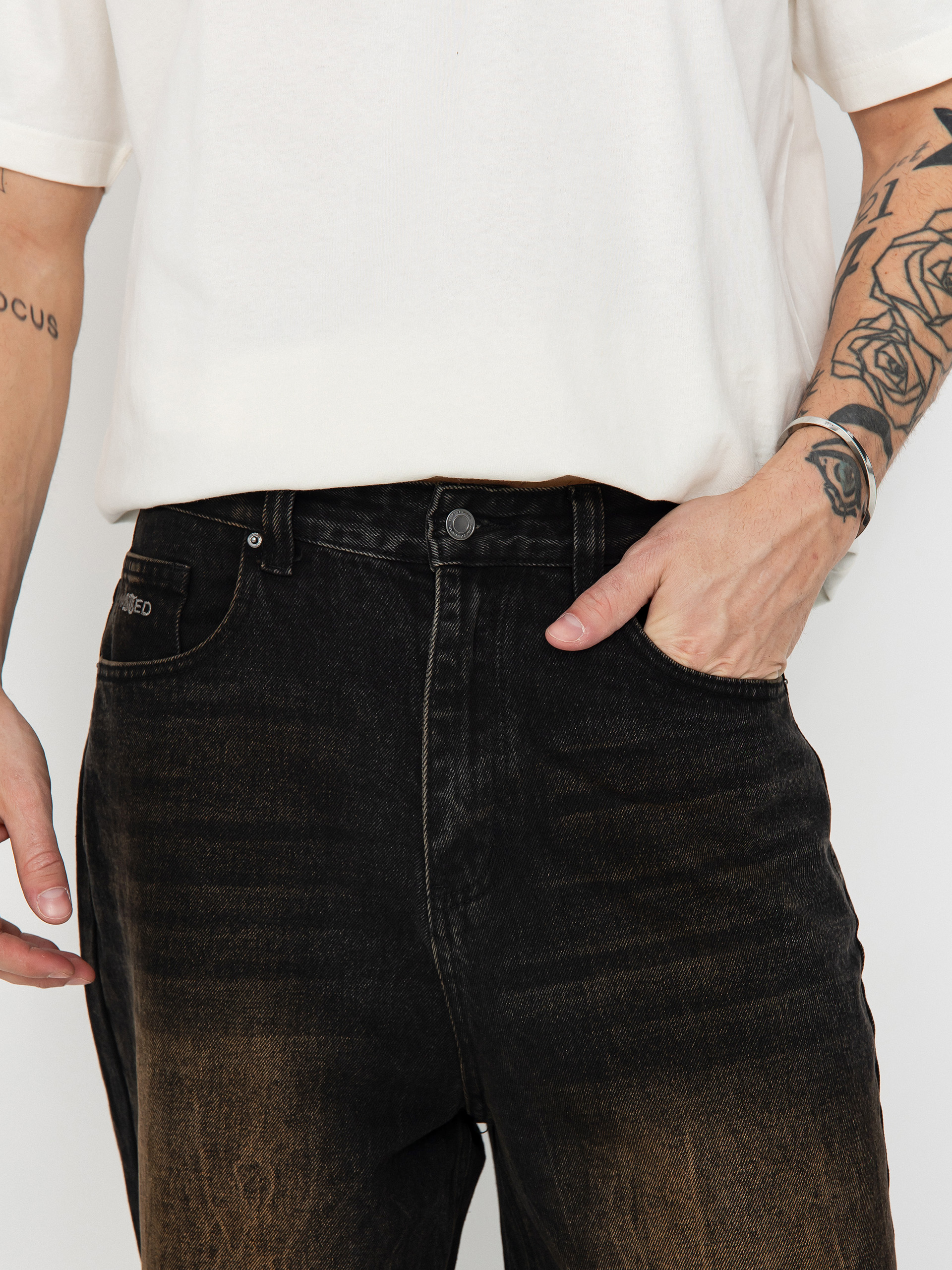 Spodnie Wasted Paris Sandblast Casper (faded black)