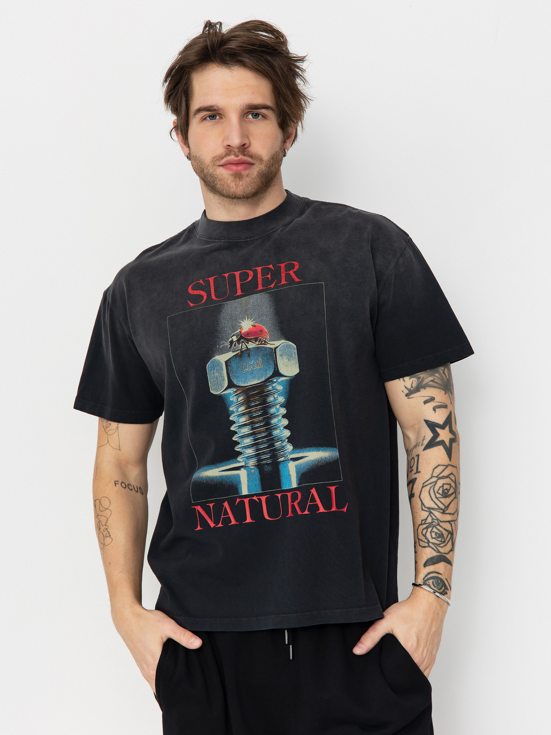 T-shirt Deus Ex Machina Divine Connection (anthracite)