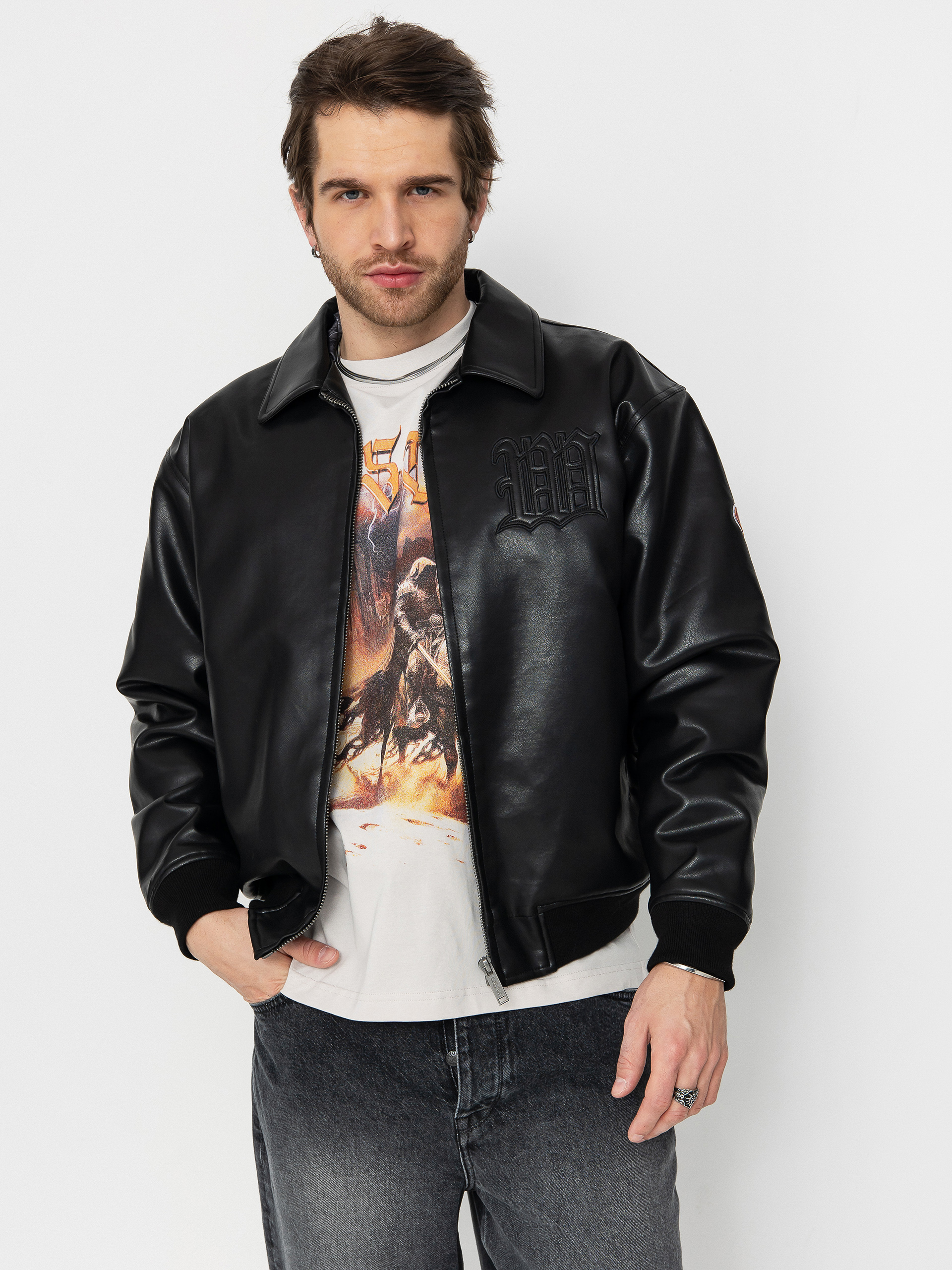Kurtka Wasted Paris Kingdom Curve Varsity (black)