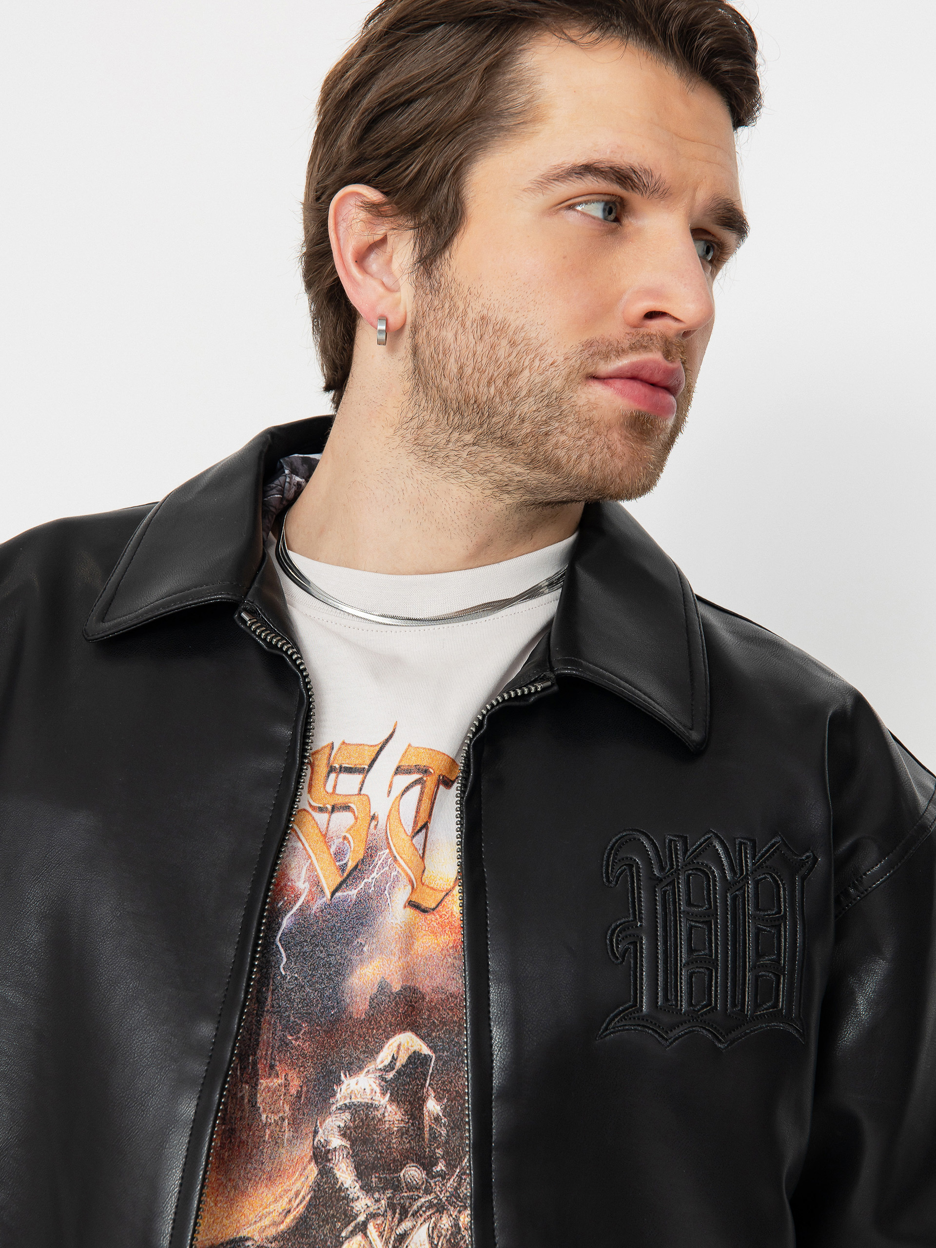 Kurtka Wasted Paris Kingdom Curve Varsity (black)