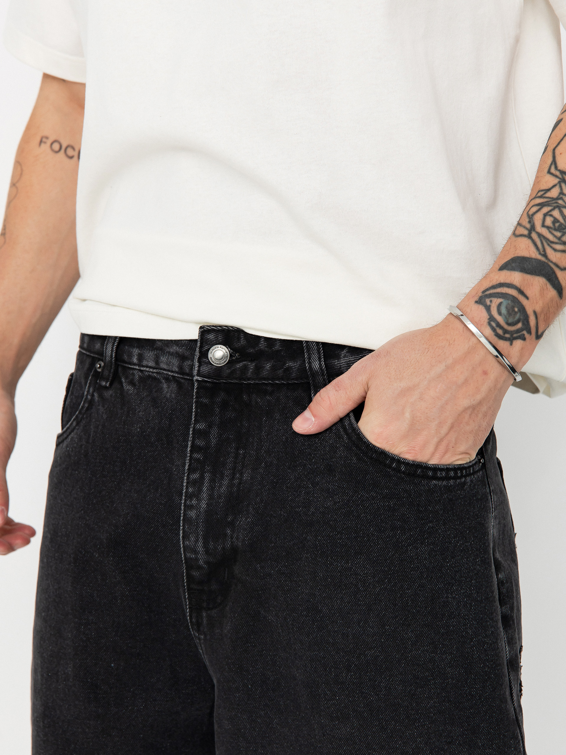 Spodnie Wasted Paris Kingdom Curve Destroy Casper (faded black)