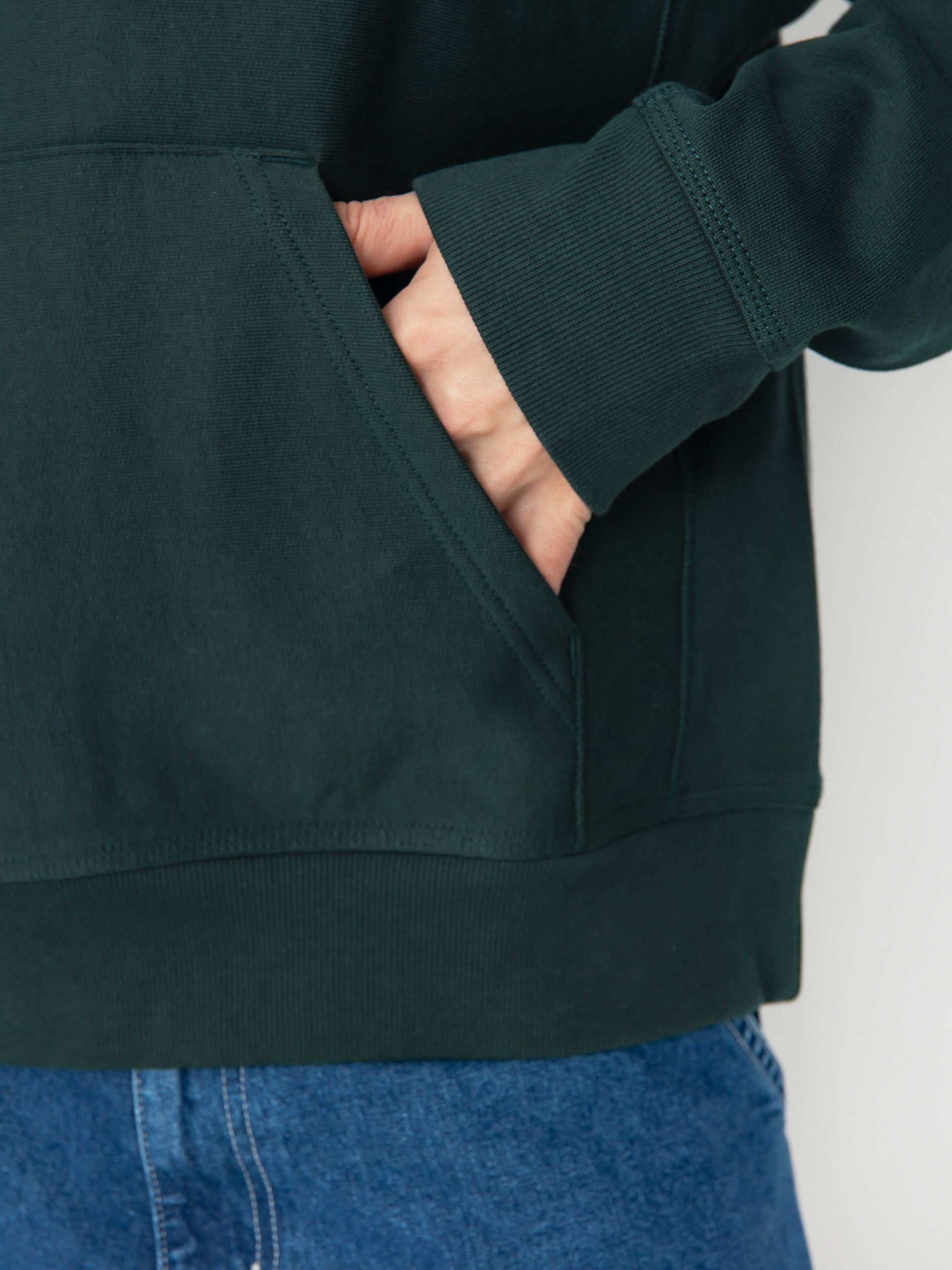 Bluza z kapturem Carhartt WIP American Script HD (conifer)